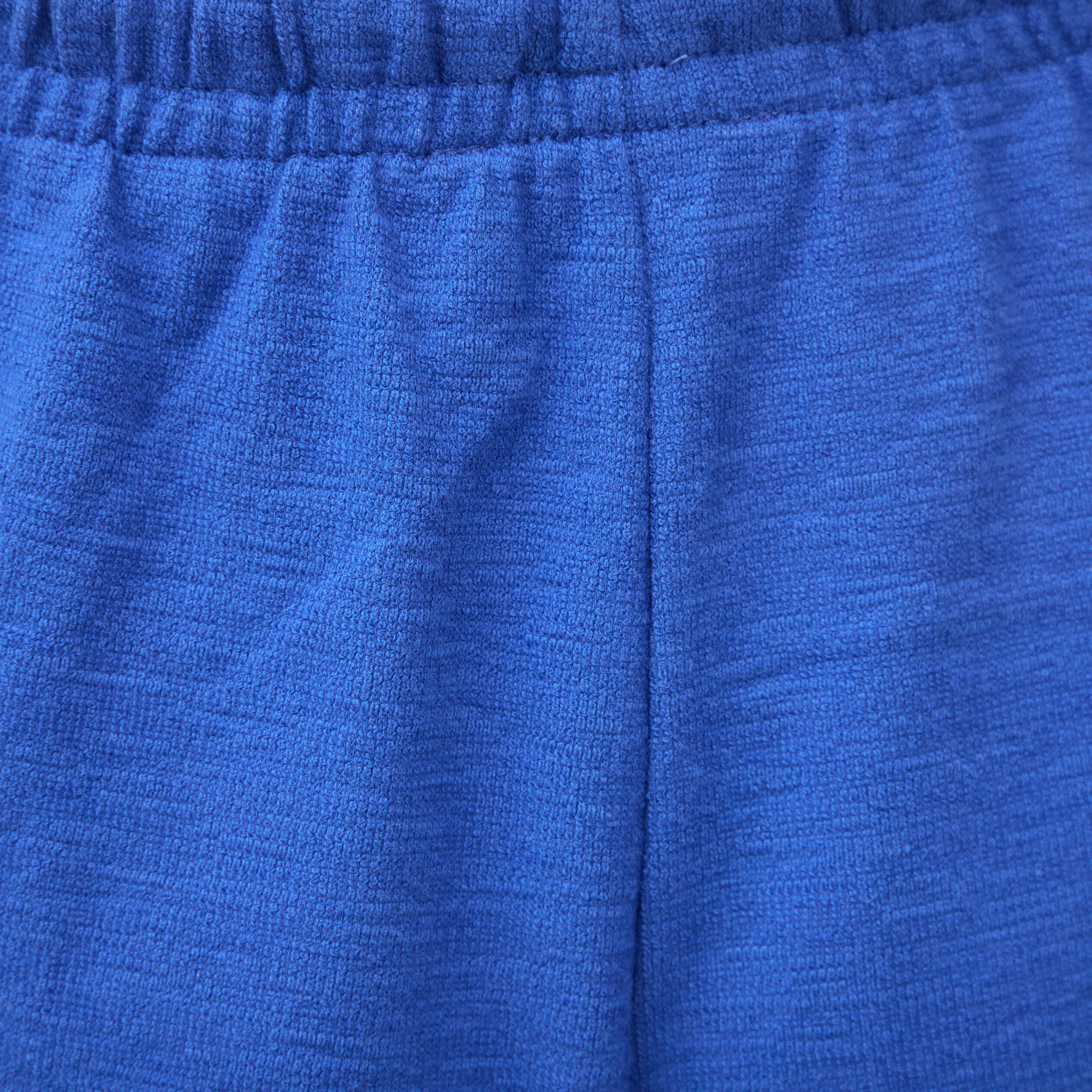 Short taille haute en maille ray&eacute;e bleu electrique femme
