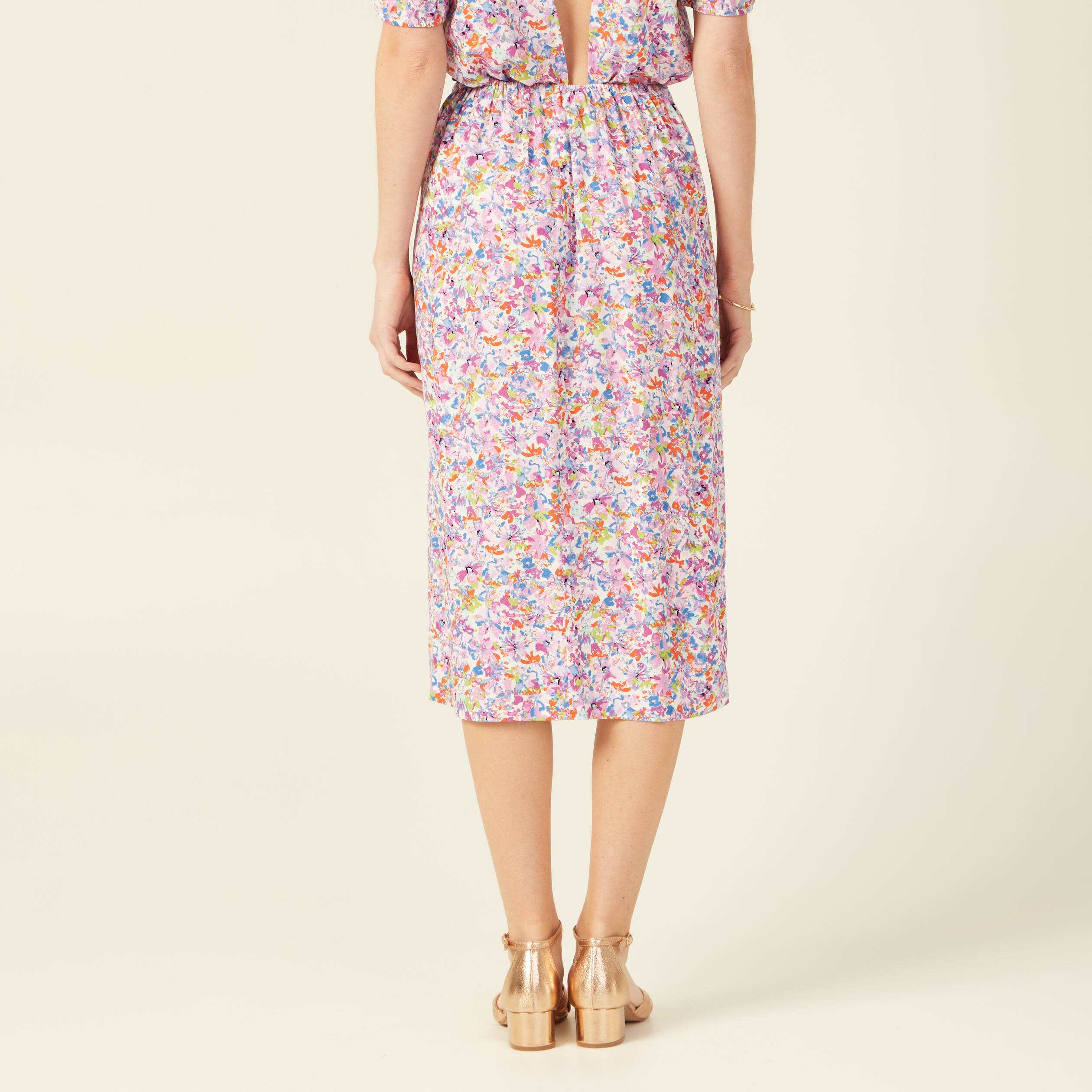 jupe midi fourreau rose femme Jupe midi fourreau rose femme