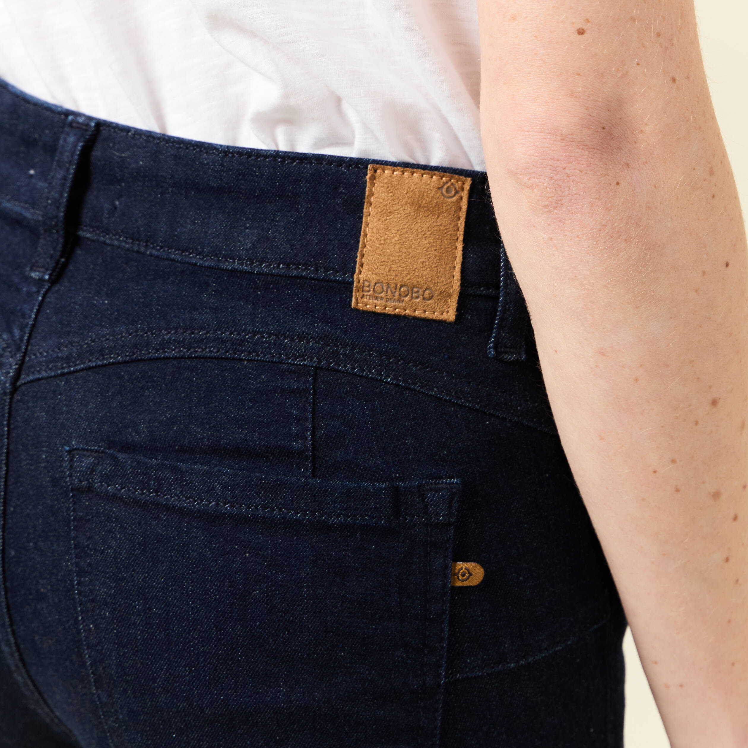 jeans bootcut 5 poches denim brut femme Jeans bootcut 5 poches denim brut femme