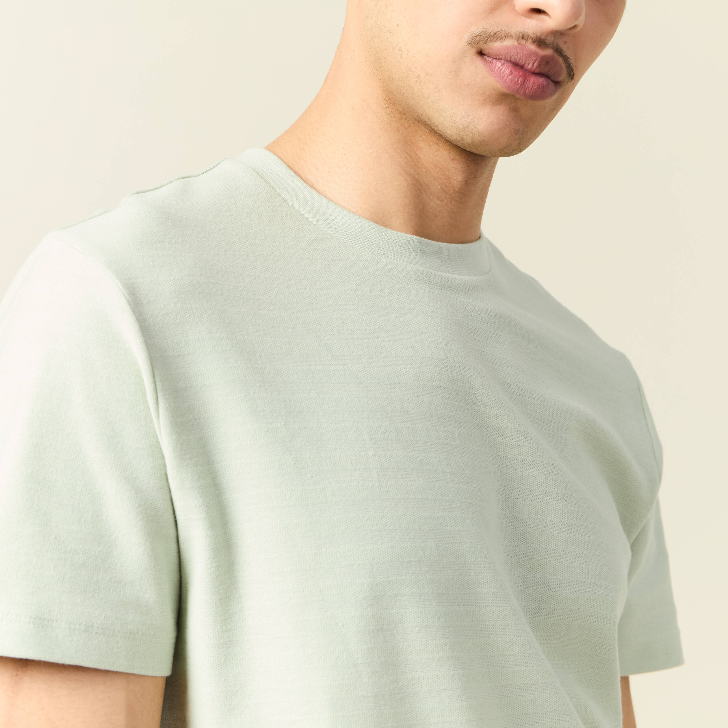 t shirt manches courtes vert clair homme T-shirt manches courtes vert clair homme