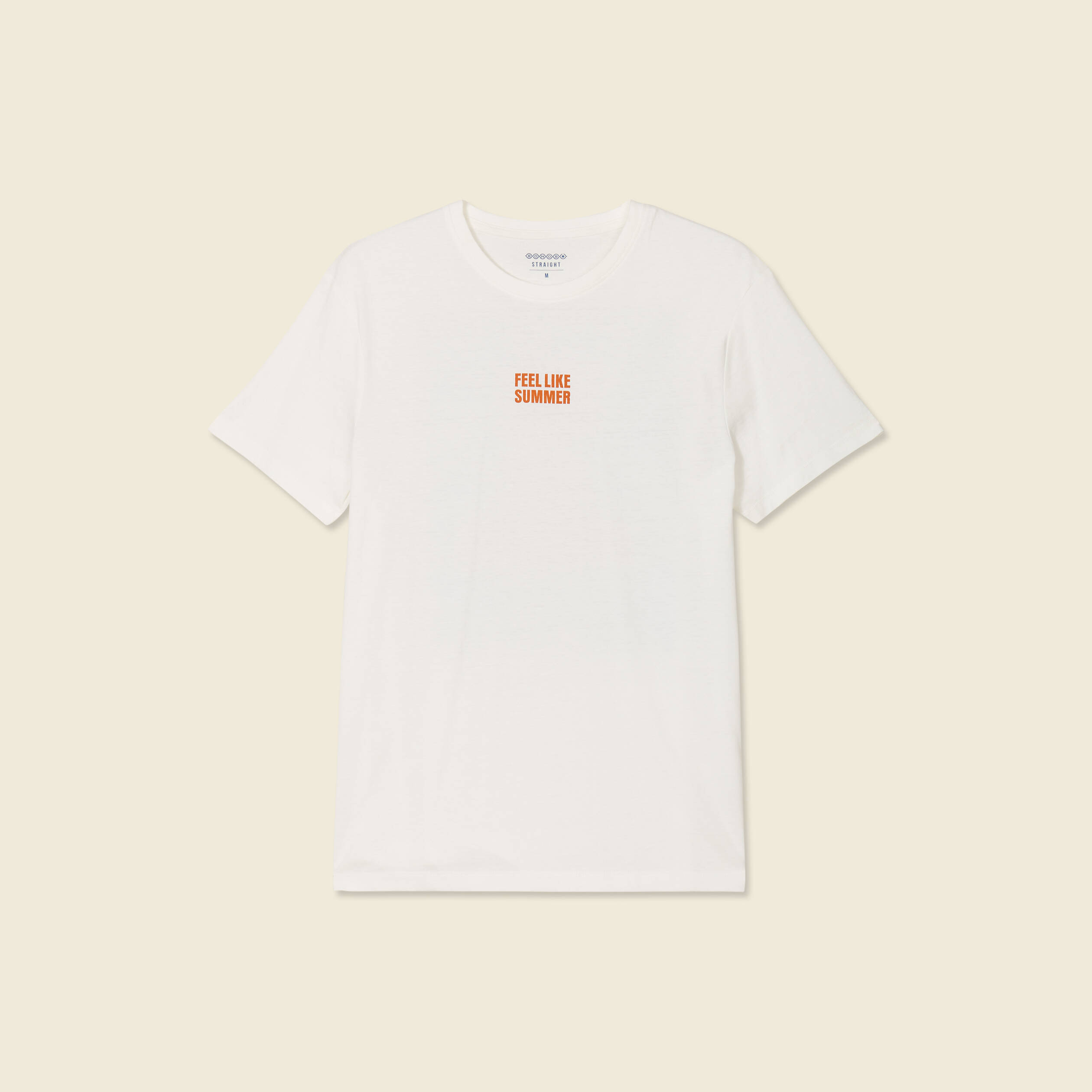t shirt manches courtes ecru homme T-shirt manches courtes ecru homme