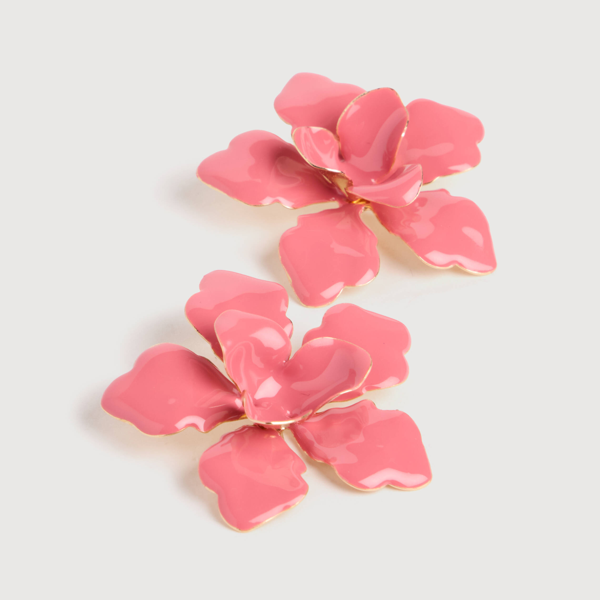 Boucles d'oreilles rose corail femme