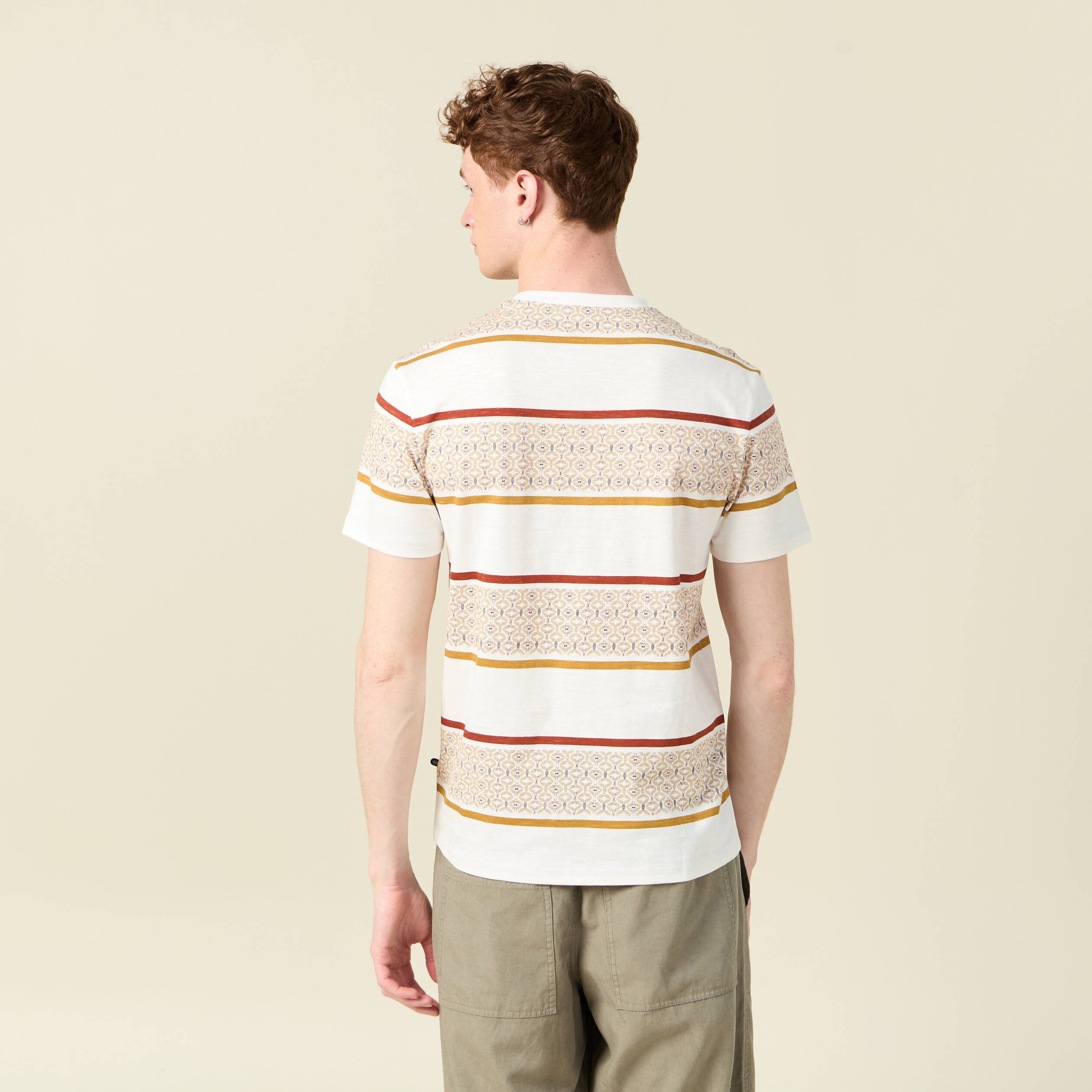 t shirt eco responsable ecru homme T-shirt éco-responsable ecru homme