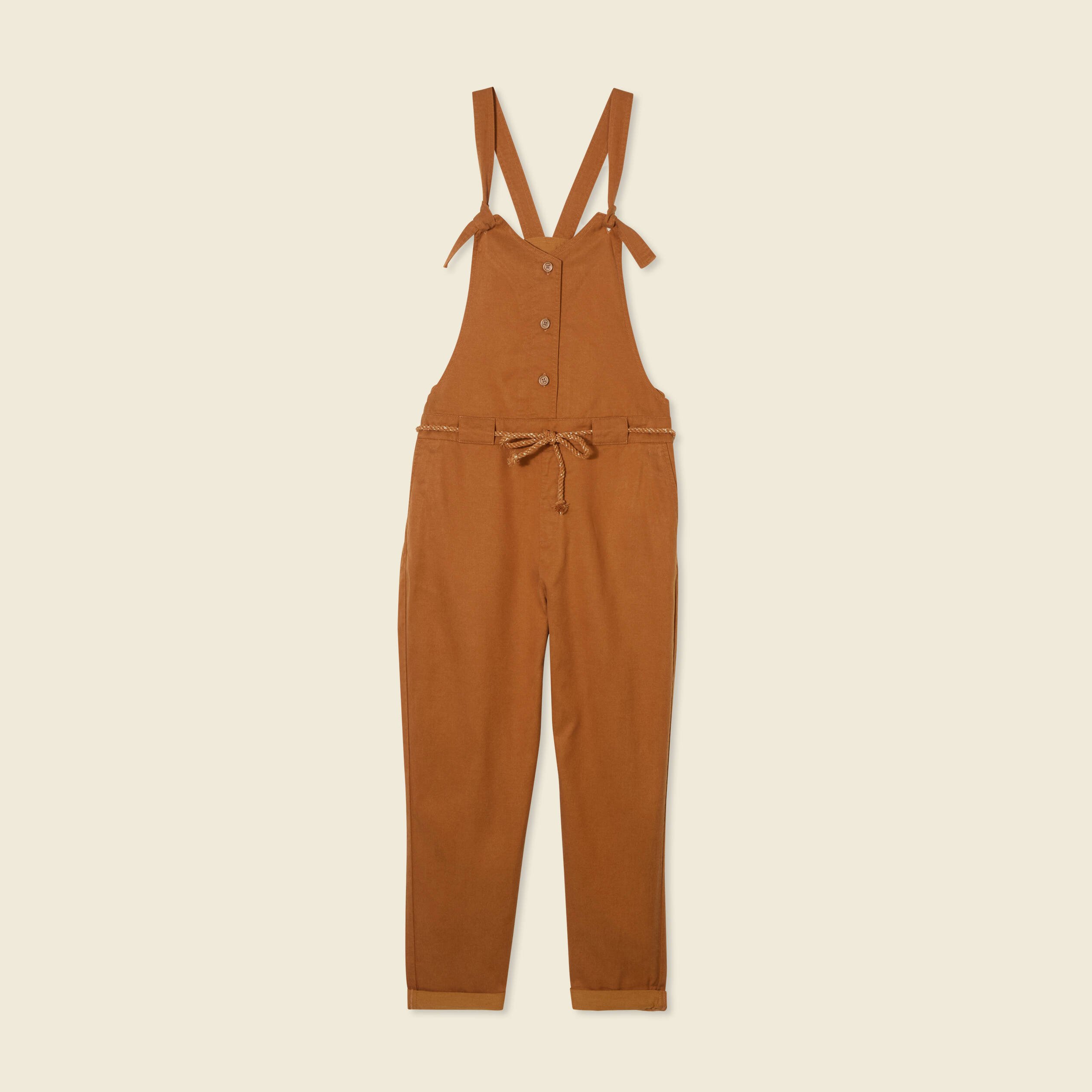 salopette fluide boutonnee camel femme Salopette fluide boutonnée camel femme
