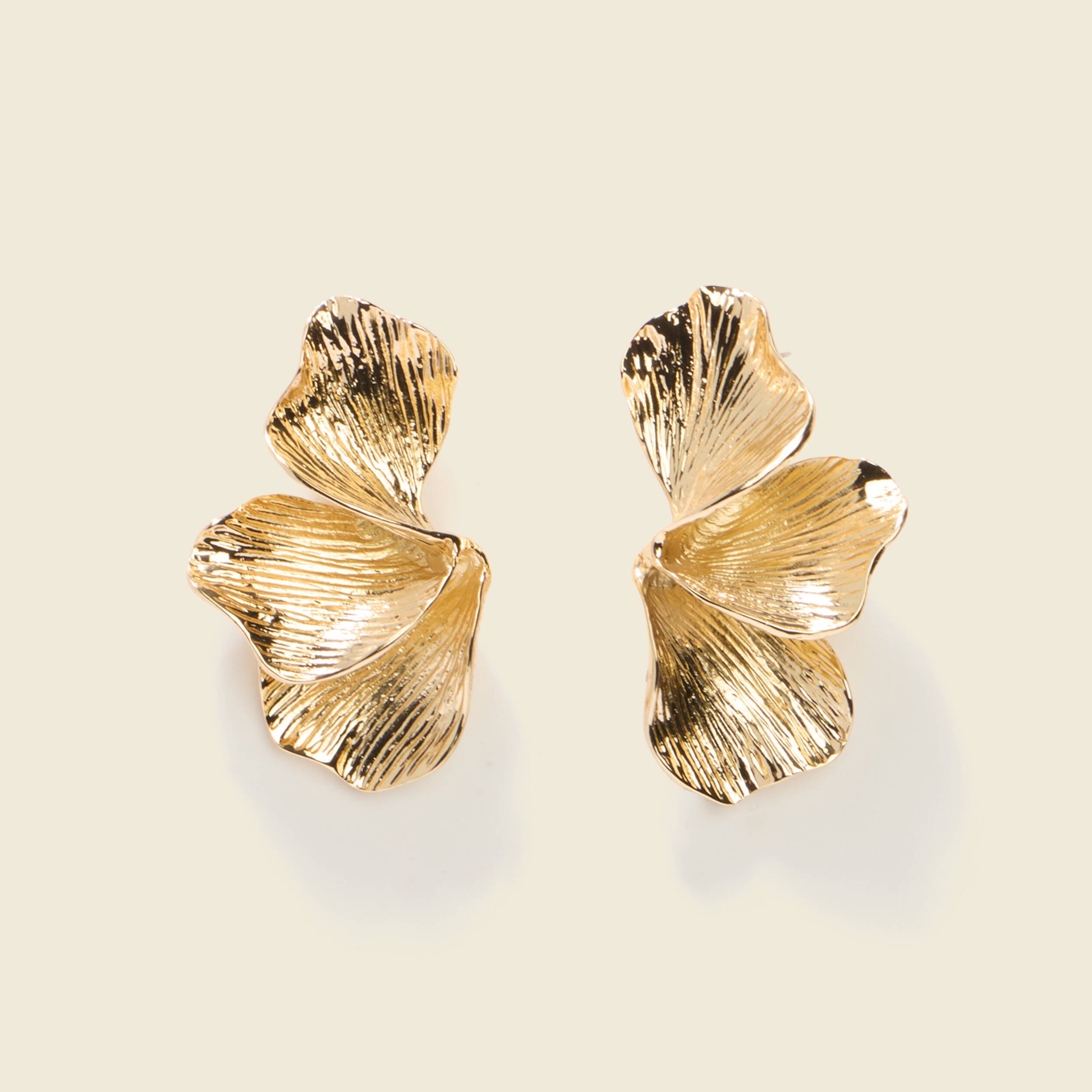 Boucles d'oreilles couleur or femme