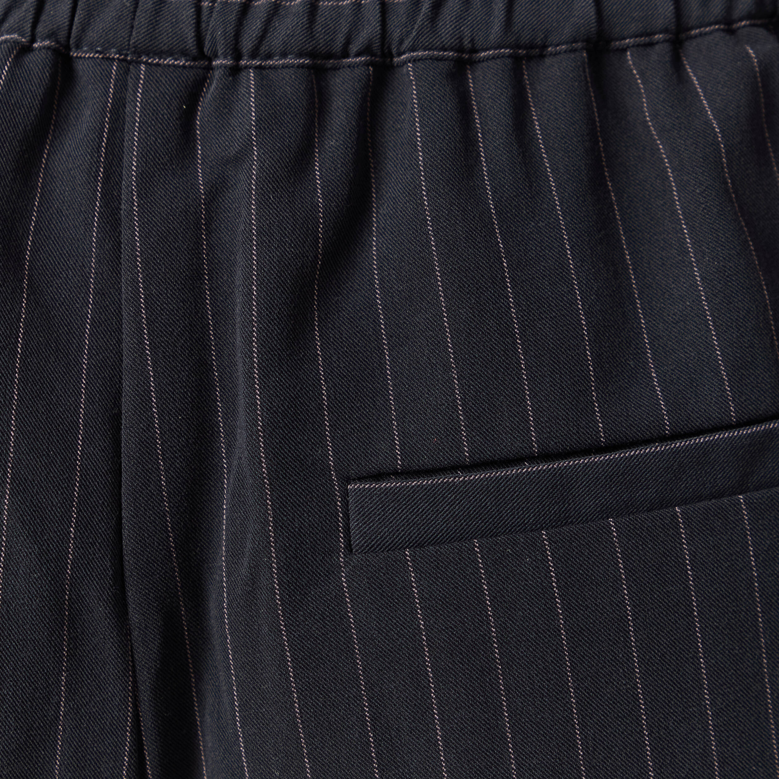 Pantalon taille haute bleu marine femme