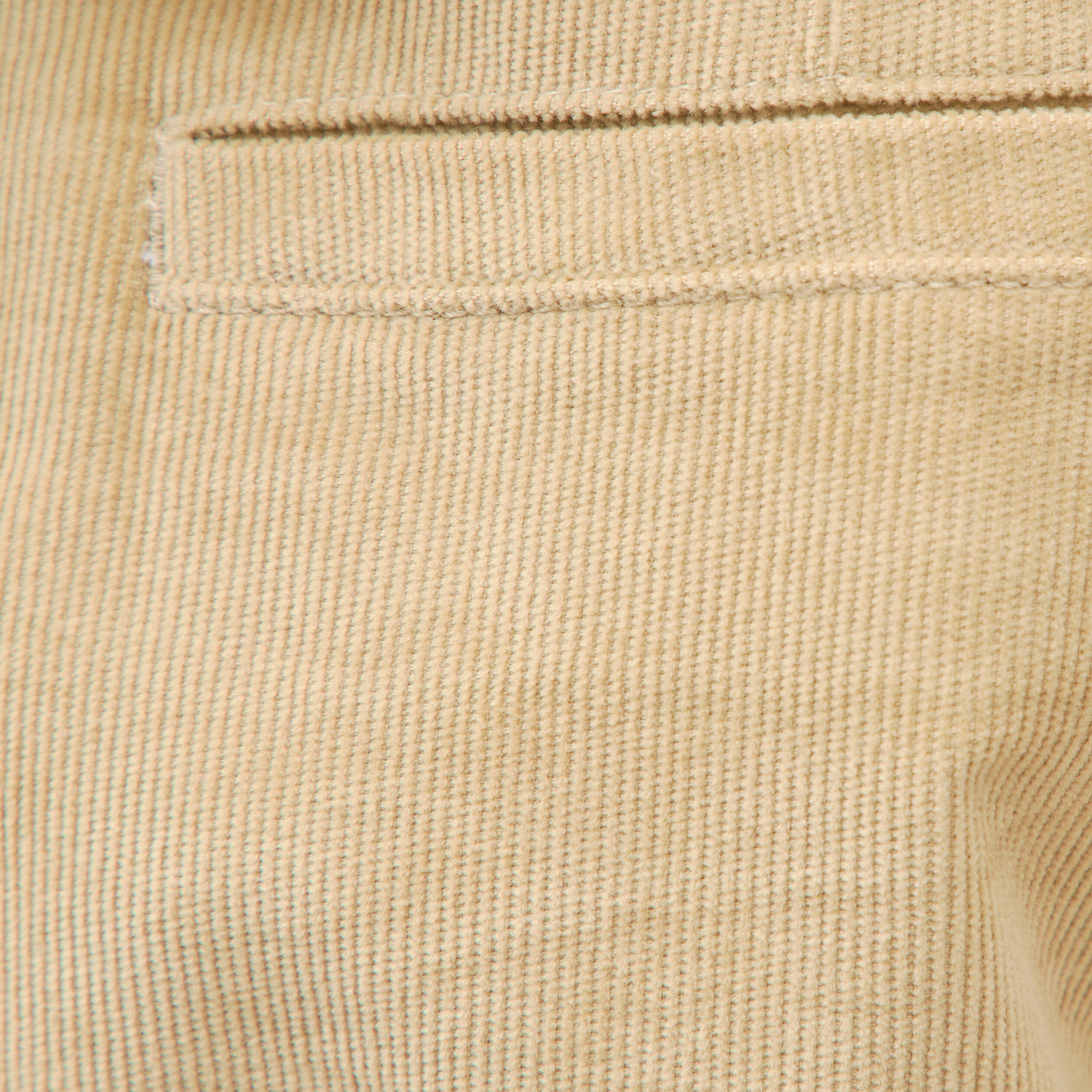Pantalon straight velours longueur 32 beige homme