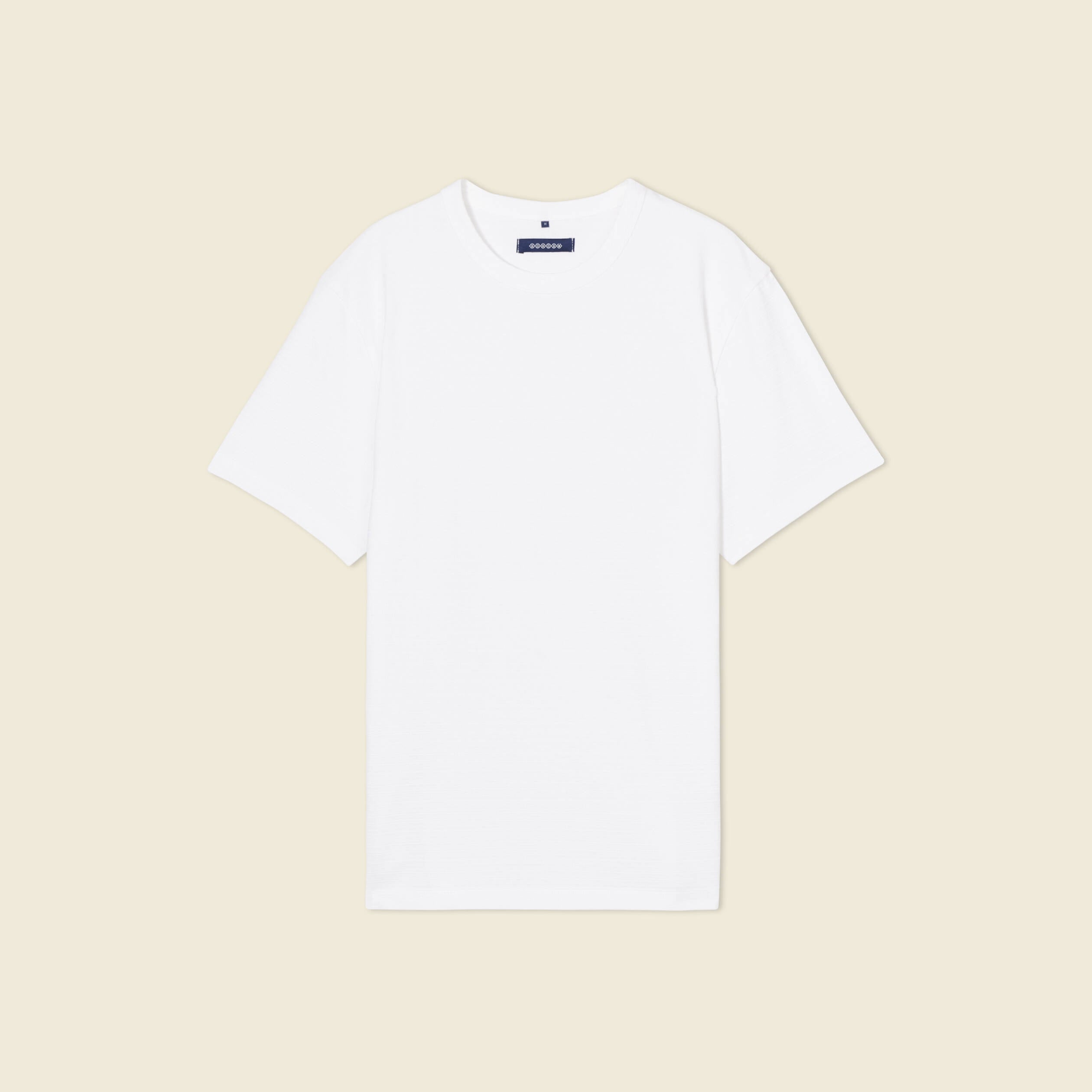 T-shirt manches courtes ecru homme