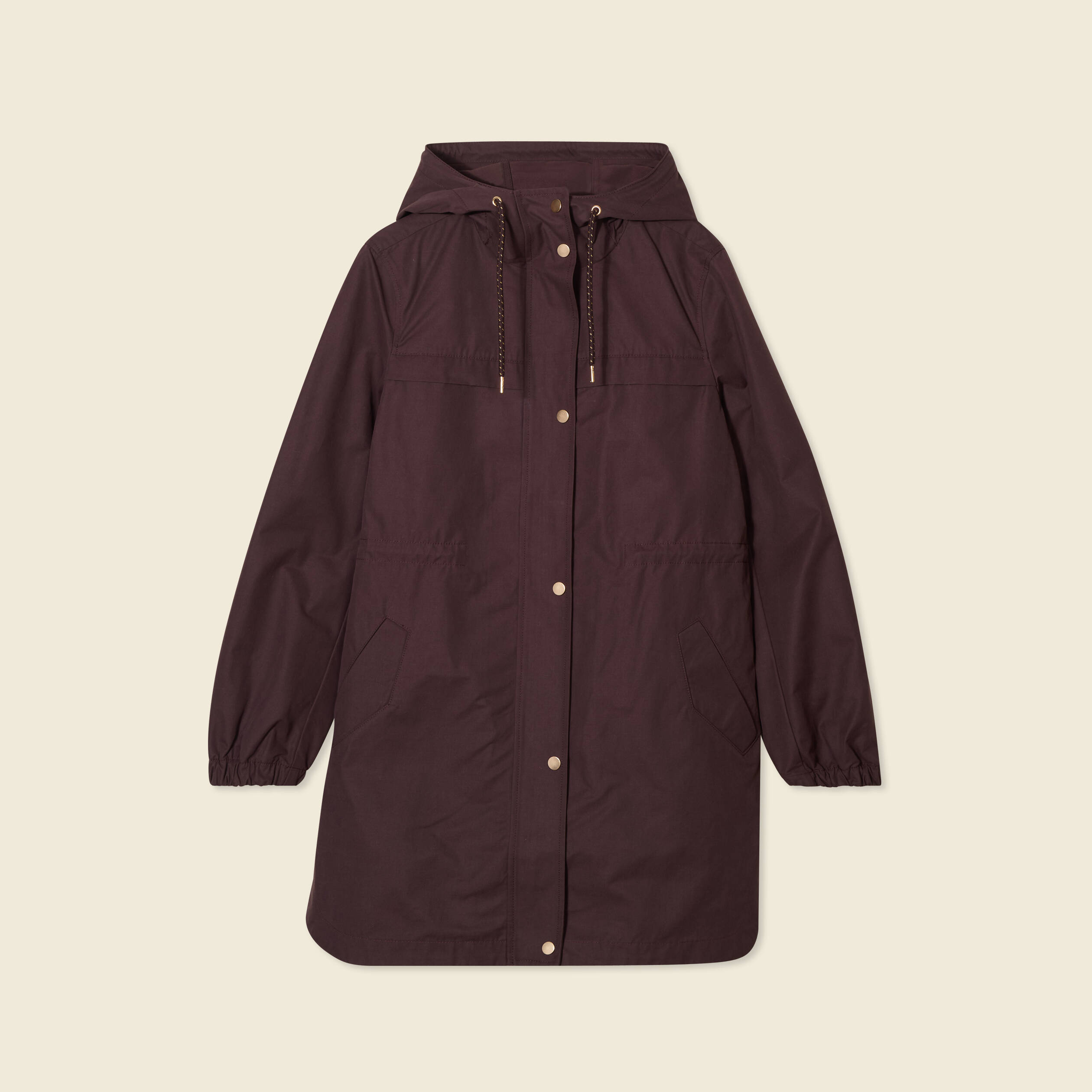 parka longue a capuche marron fonce femme Parka longue à capuche marron foncé femme