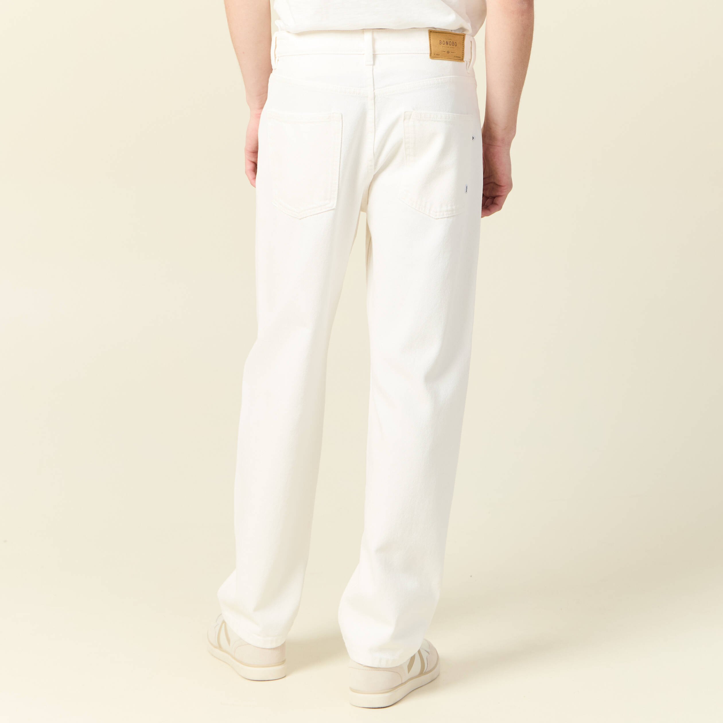 jeans large relaxed denim blanc homme Jeans large relaxed denim blanc homme