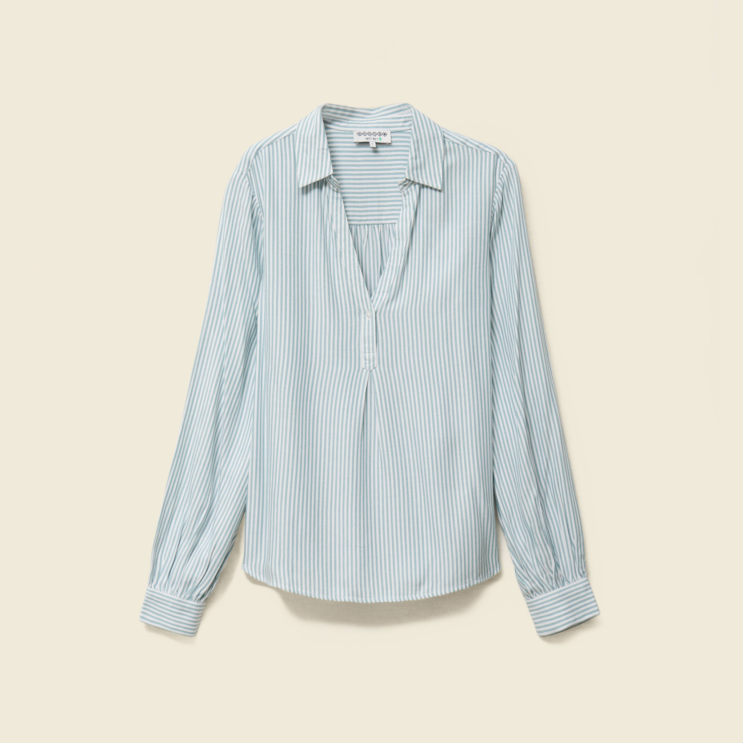 Blouse manches longues gris femme