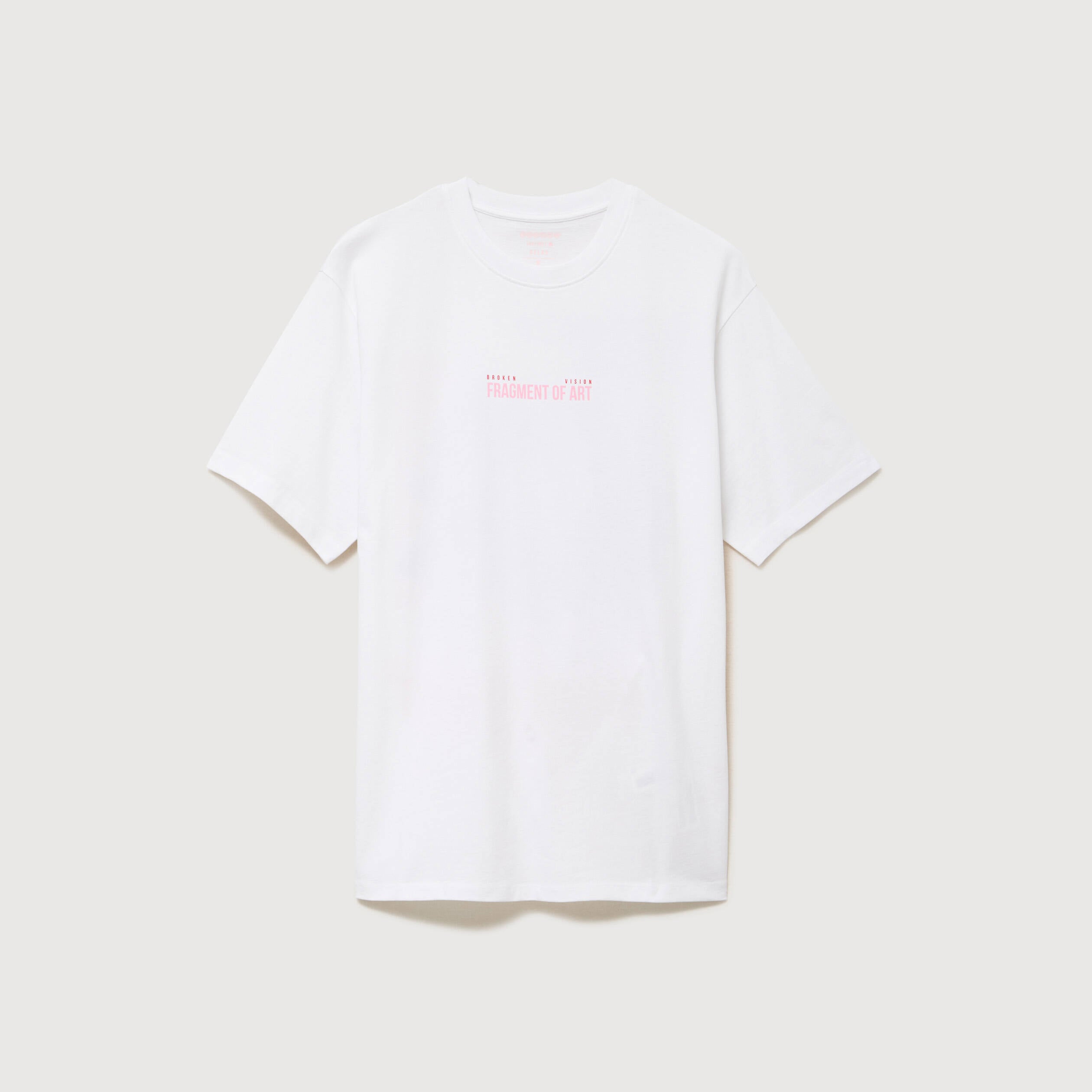 T-shirt en coton manches courtes blanc homme