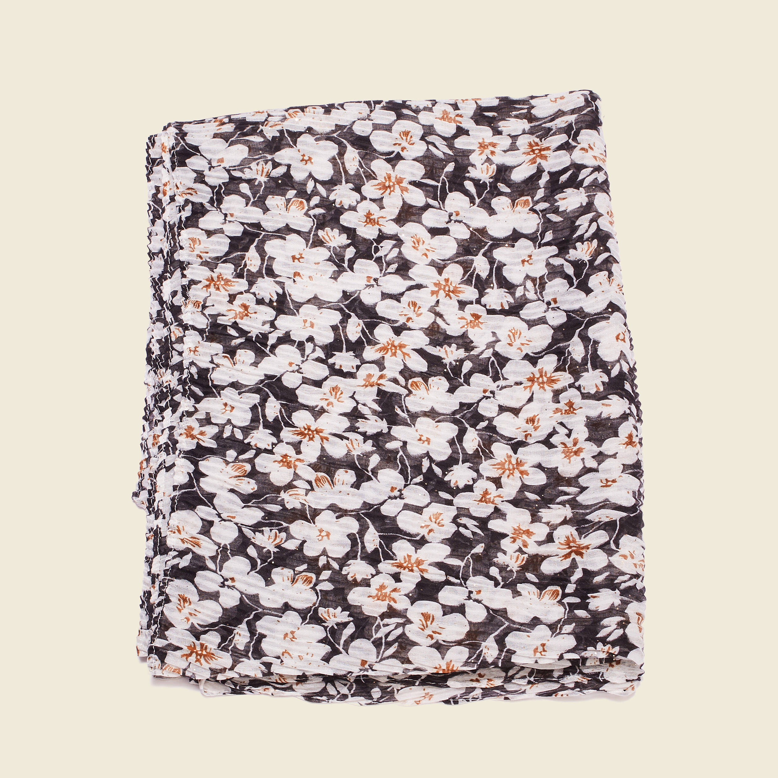 foulard plisse noir femme Foulard plissé noir femme