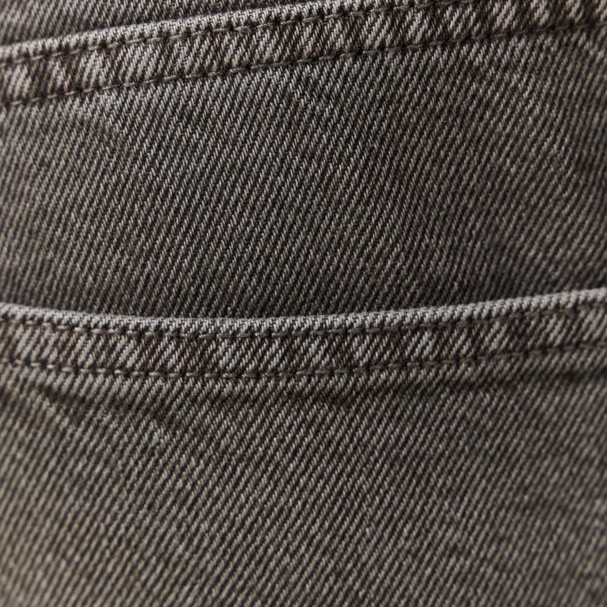 Jeans large longueur 32 en coton marron homme