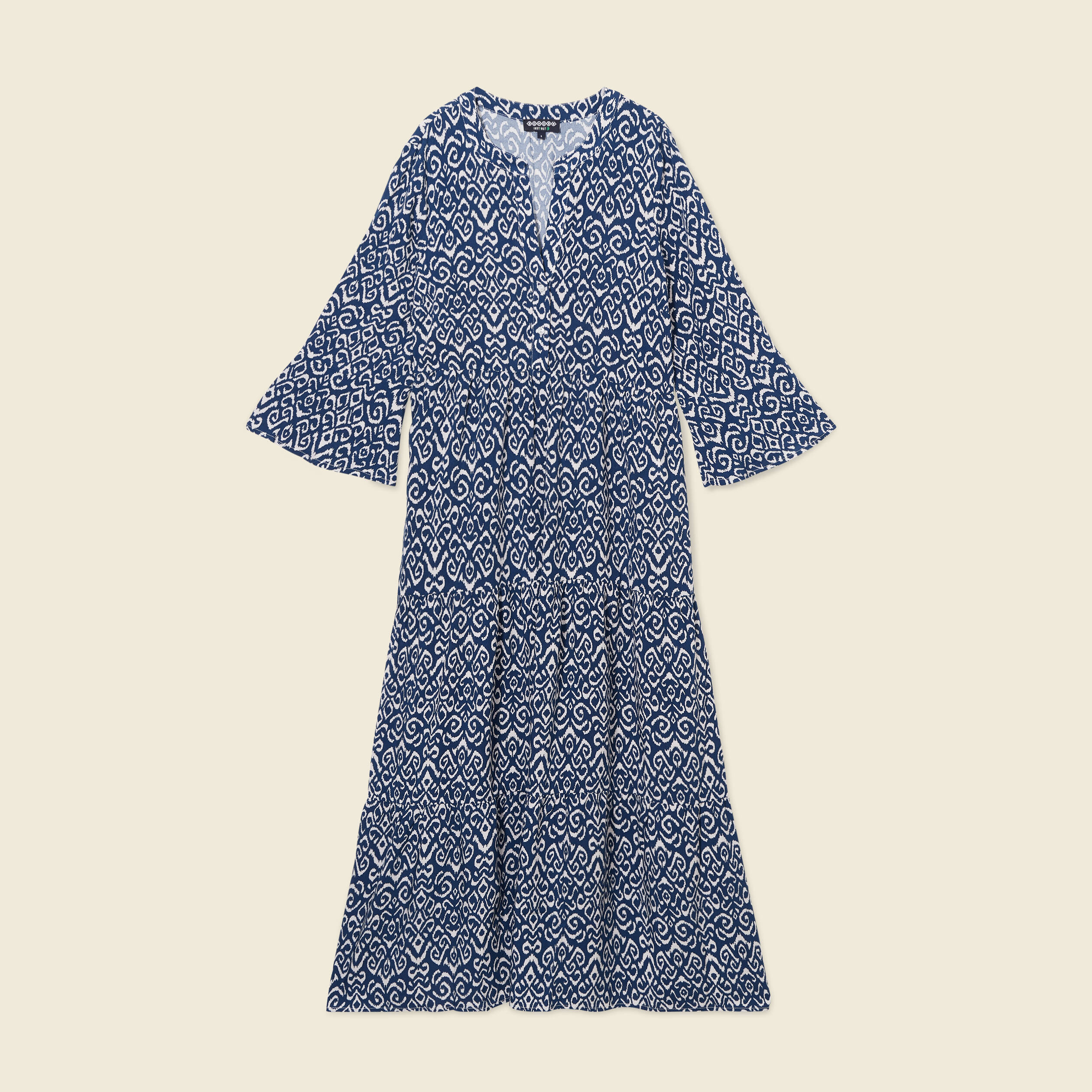 robe longue eco responsable bleu marine femme Robe longue éco-responsable bleu marine femme