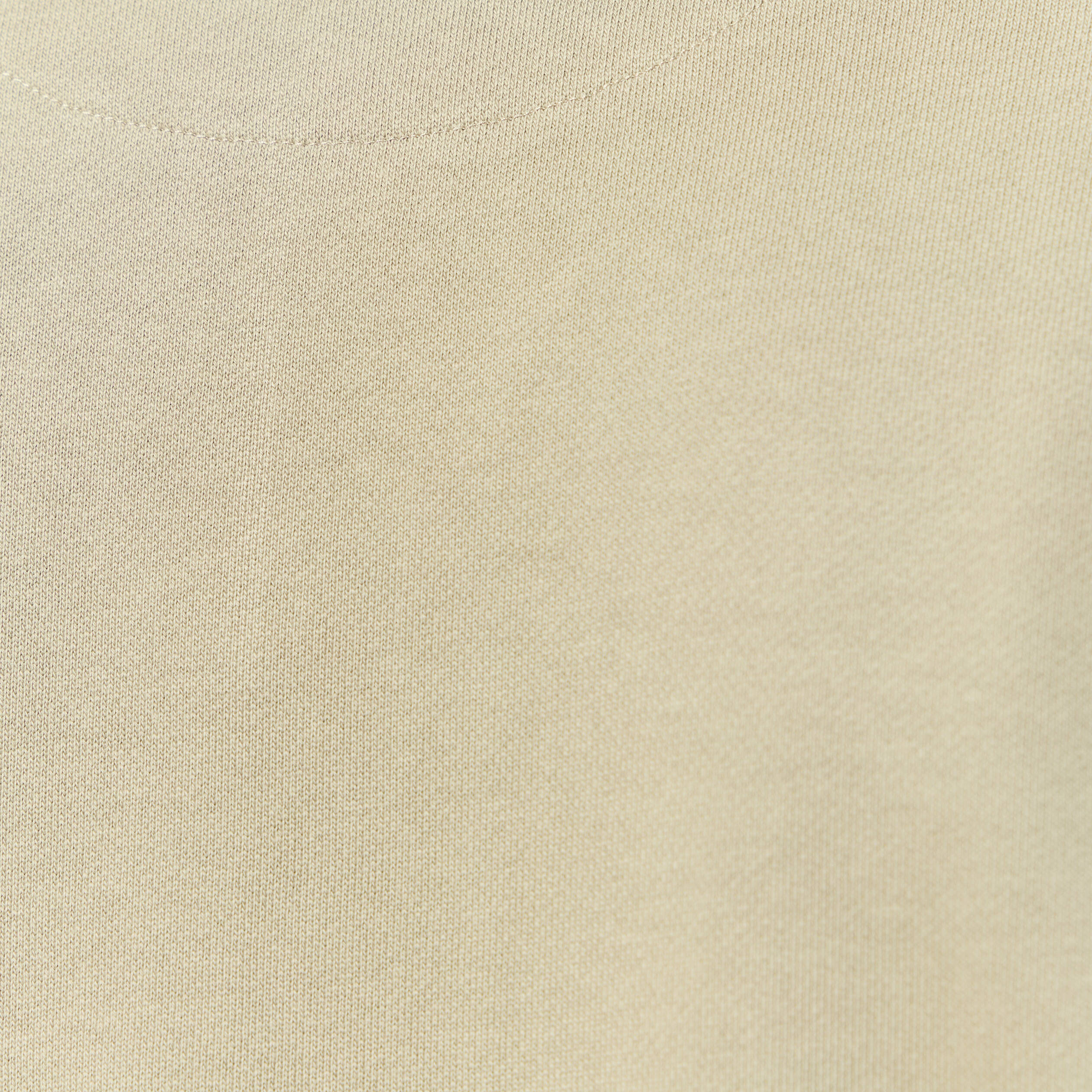 Sweat col rond manches longues en coton vert kaki homme