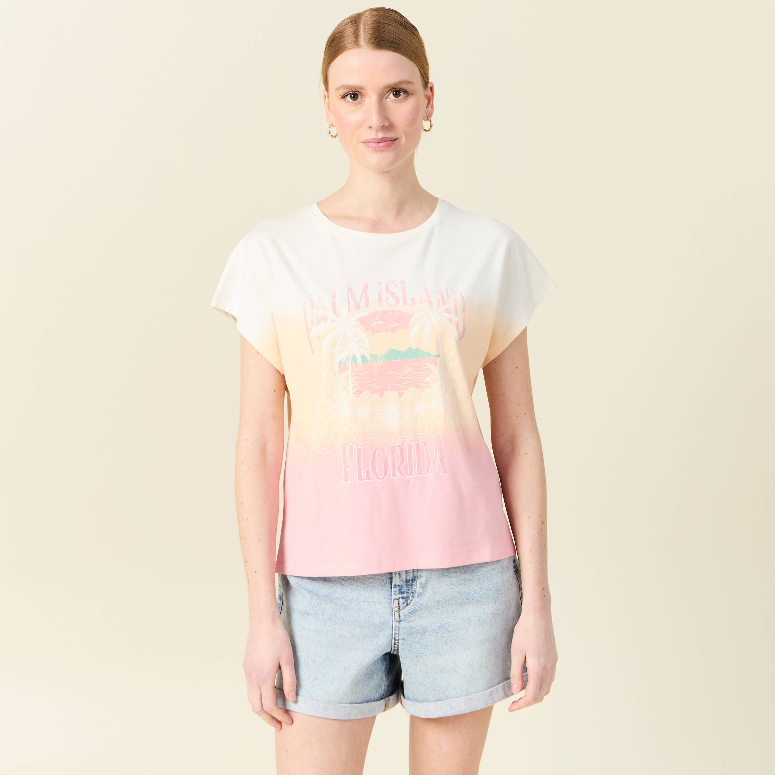 t shirt eco responsable rose pastel femme T-shirt éco-responsable rose pastel femme