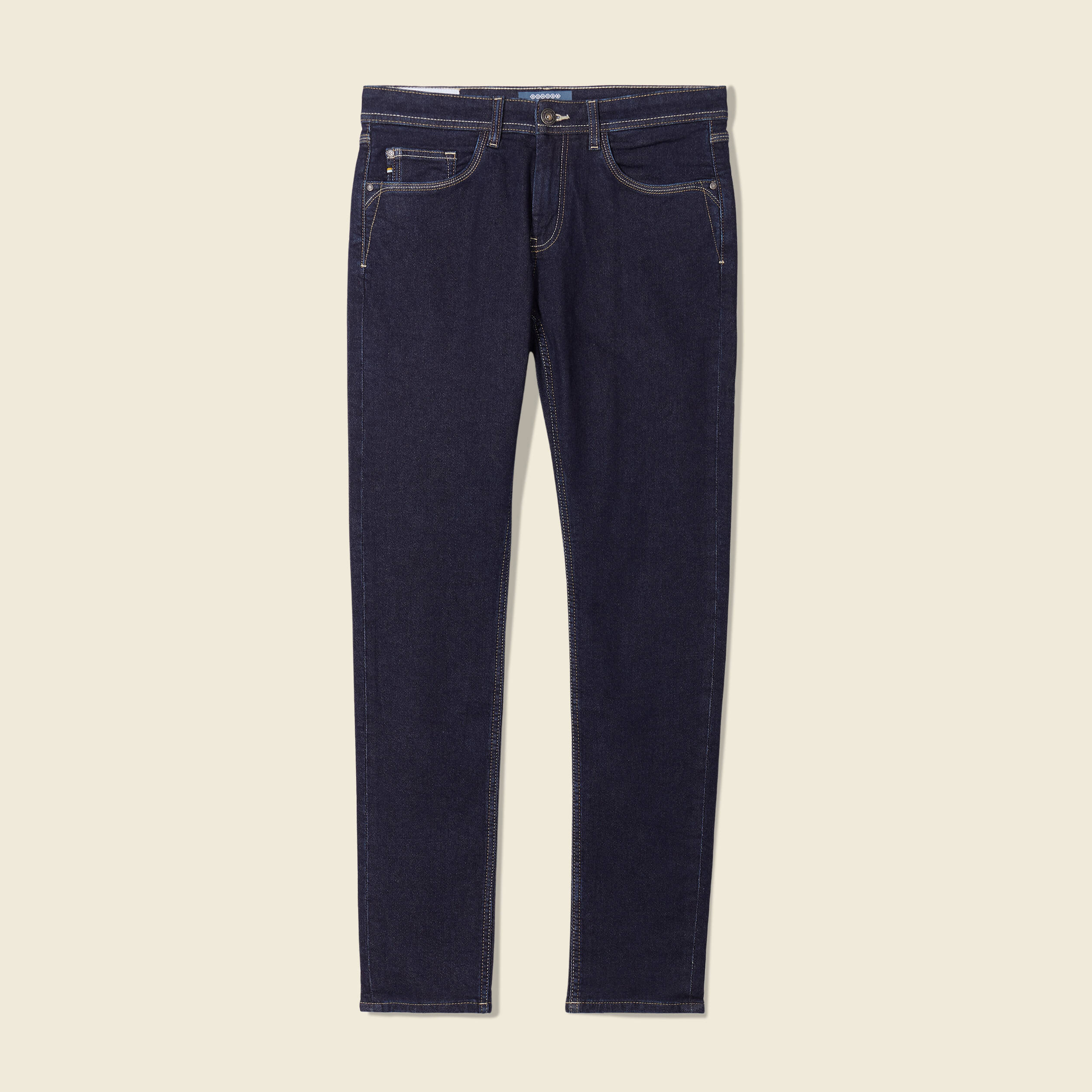 Jeans homme slim effet used denim brut clean homme