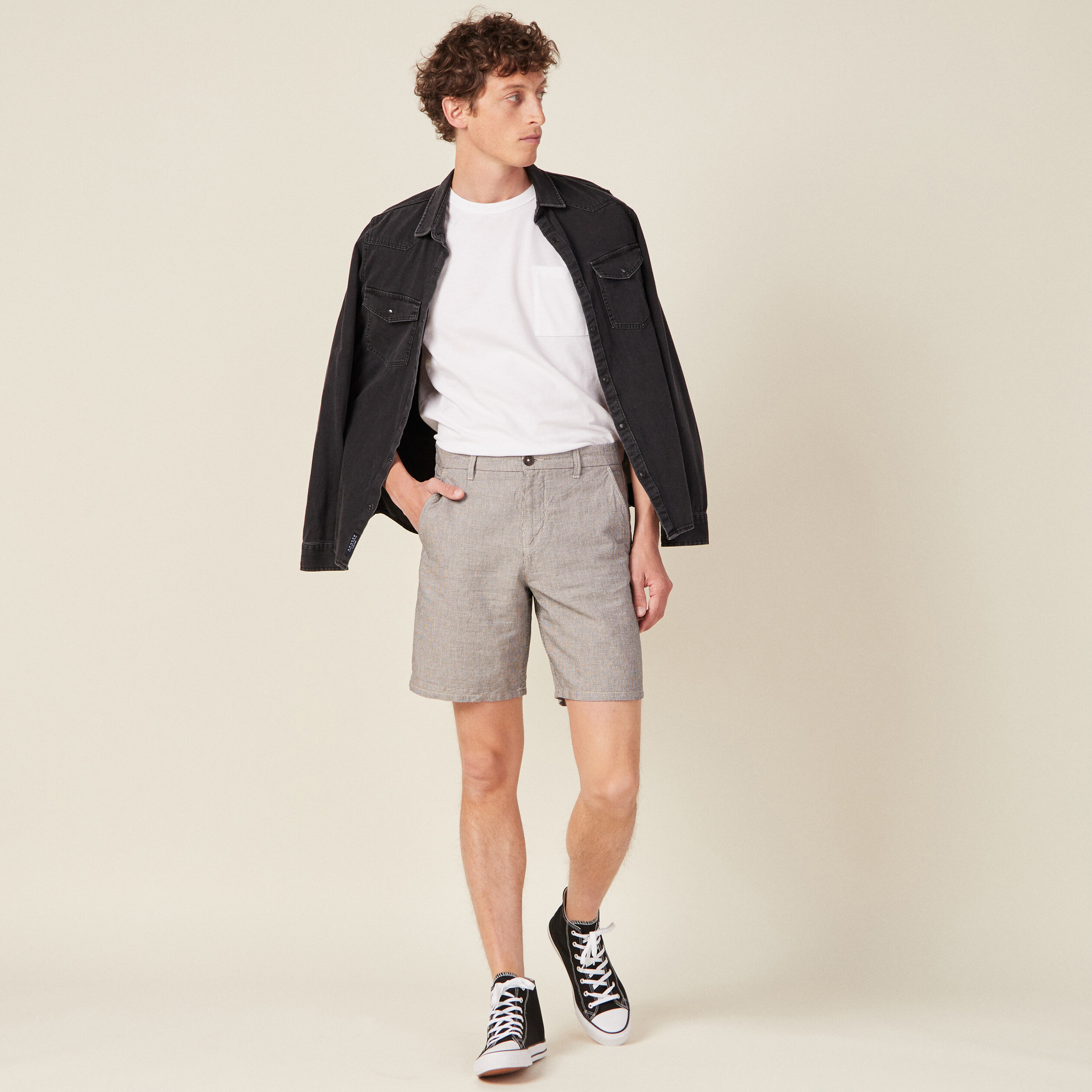 Bermuda sales marron homme