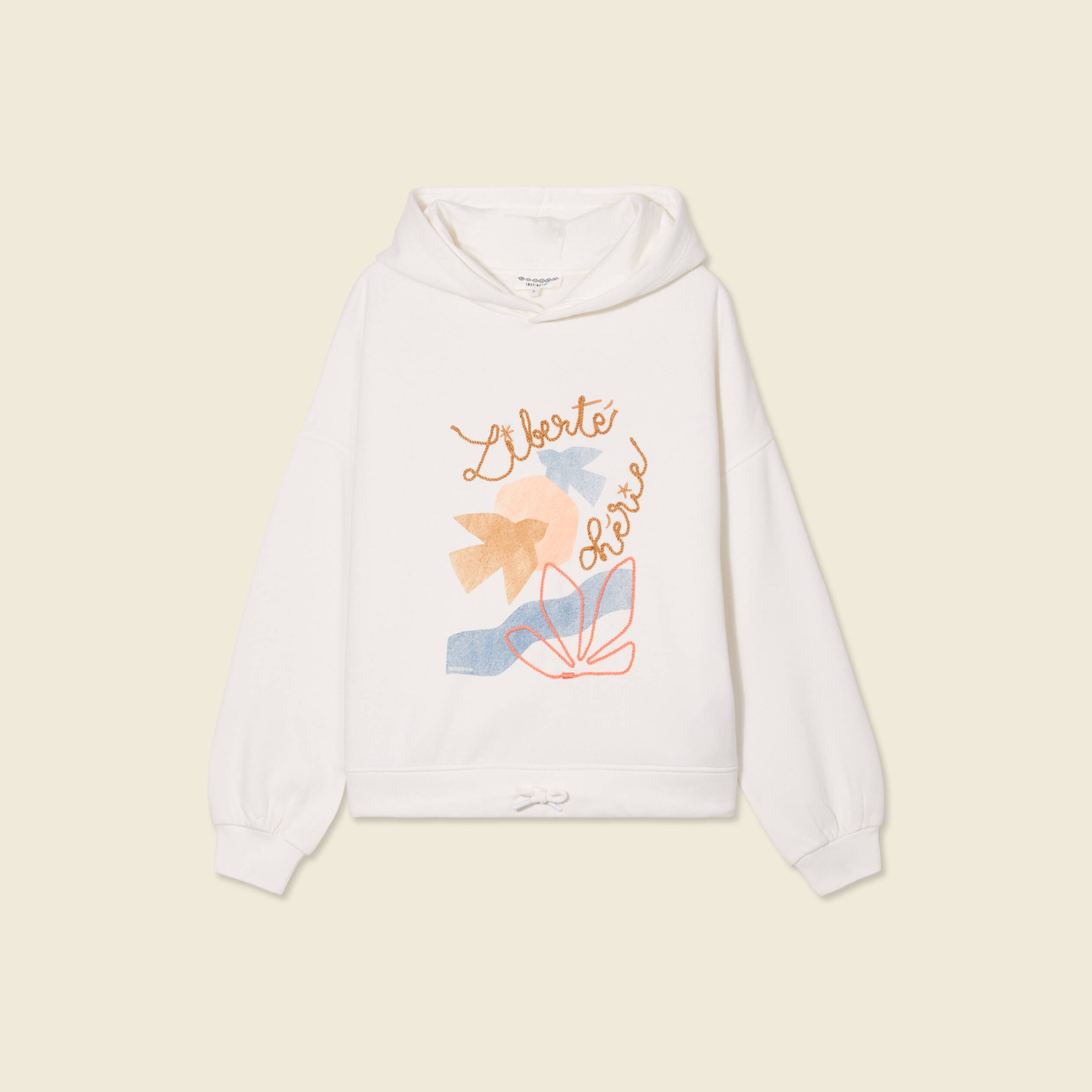 sweat a capuche ecru femme Sweat à capuche ecru femme