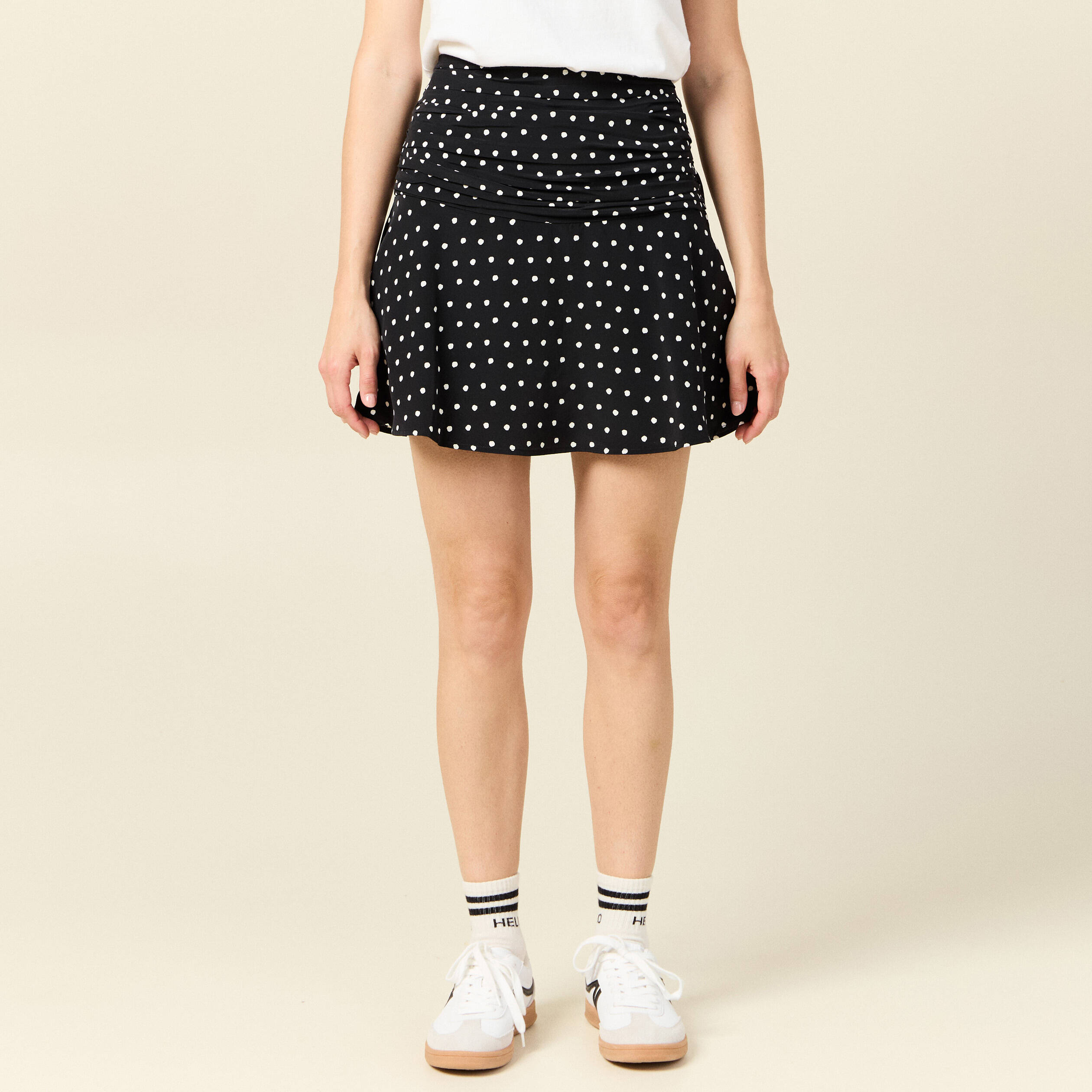 jupe short droite noir femme Jupe-short droite noir femme