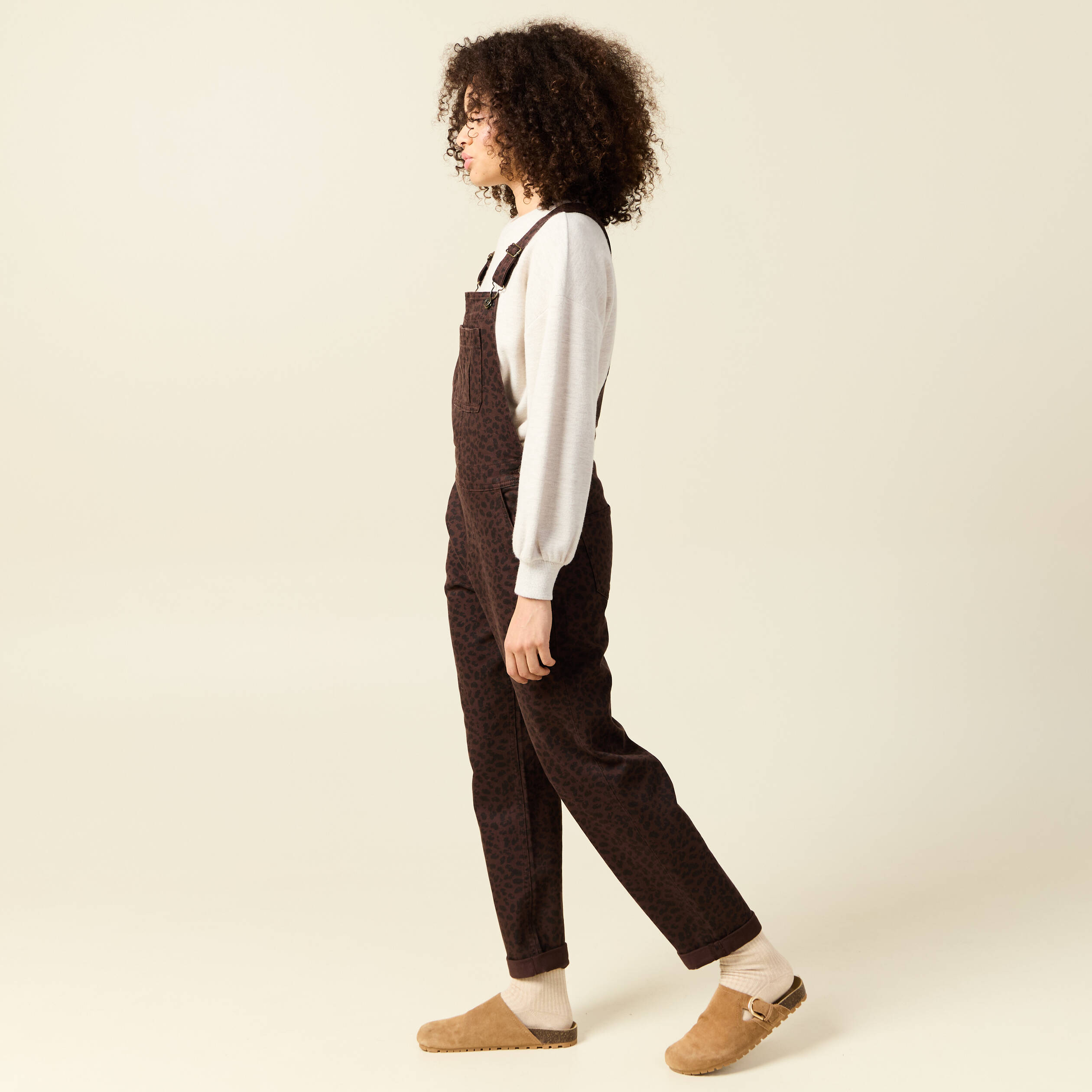 salopette en jeans marron cognac femme Salopette en jeans marron cognac femme