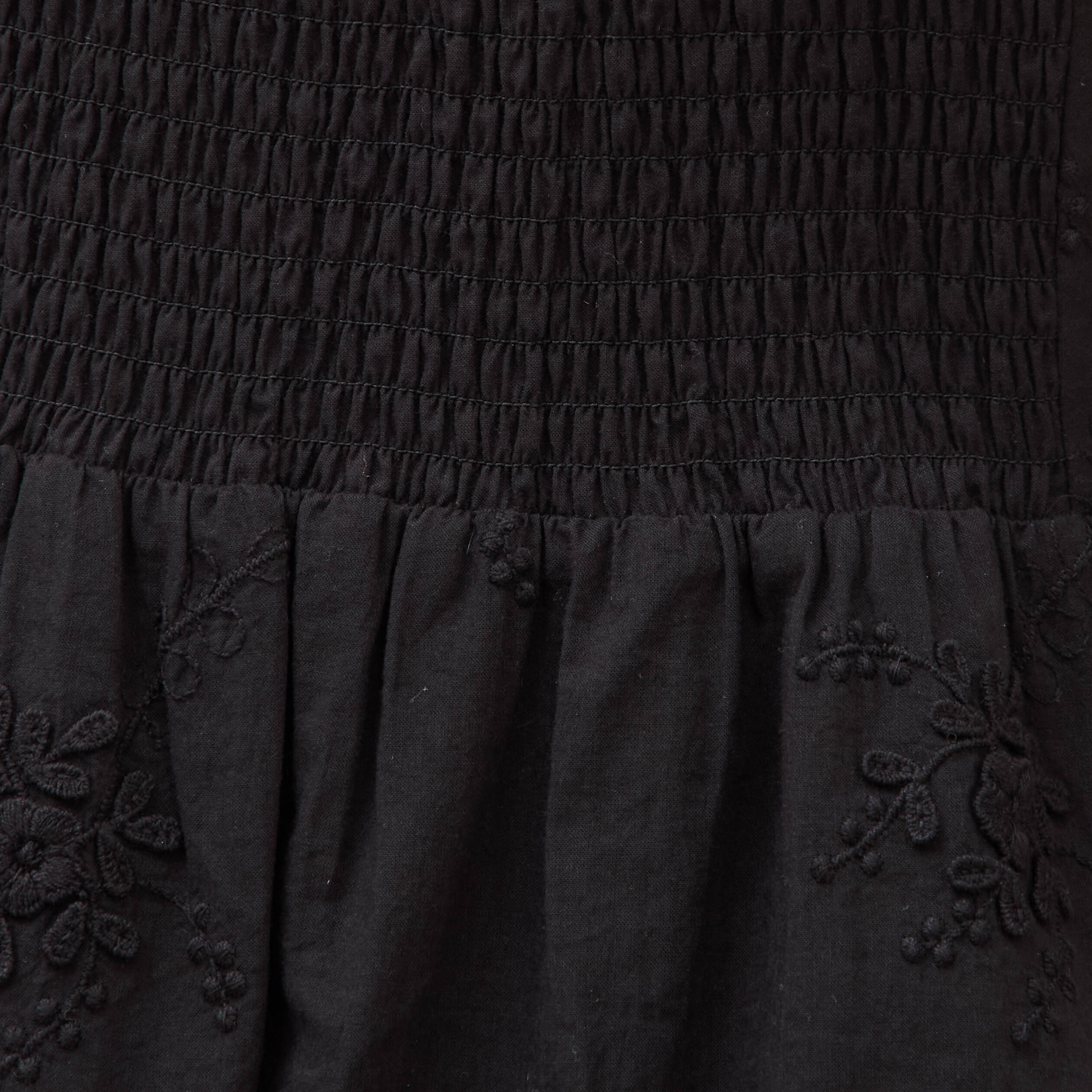 Robe col c&oelig;ur &agrave; bretelles en coton noir femme