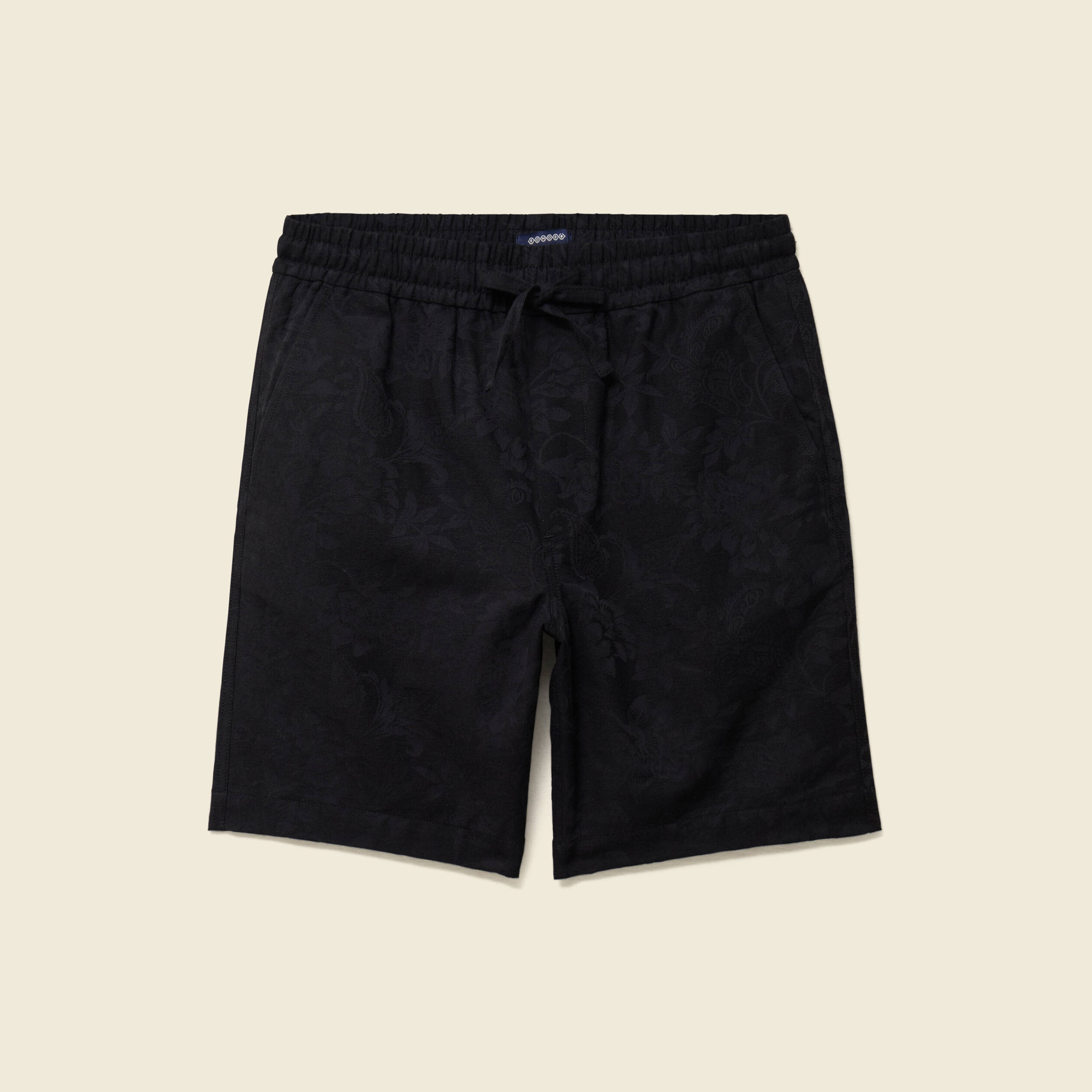Bermuda coupe droite noir homme