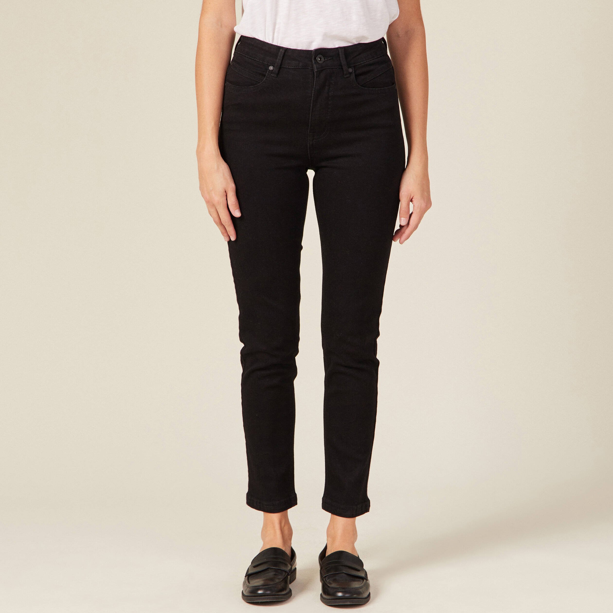 jeans slim eco responsable denim noir femme Jeans slim éco-responsable denim noir femme