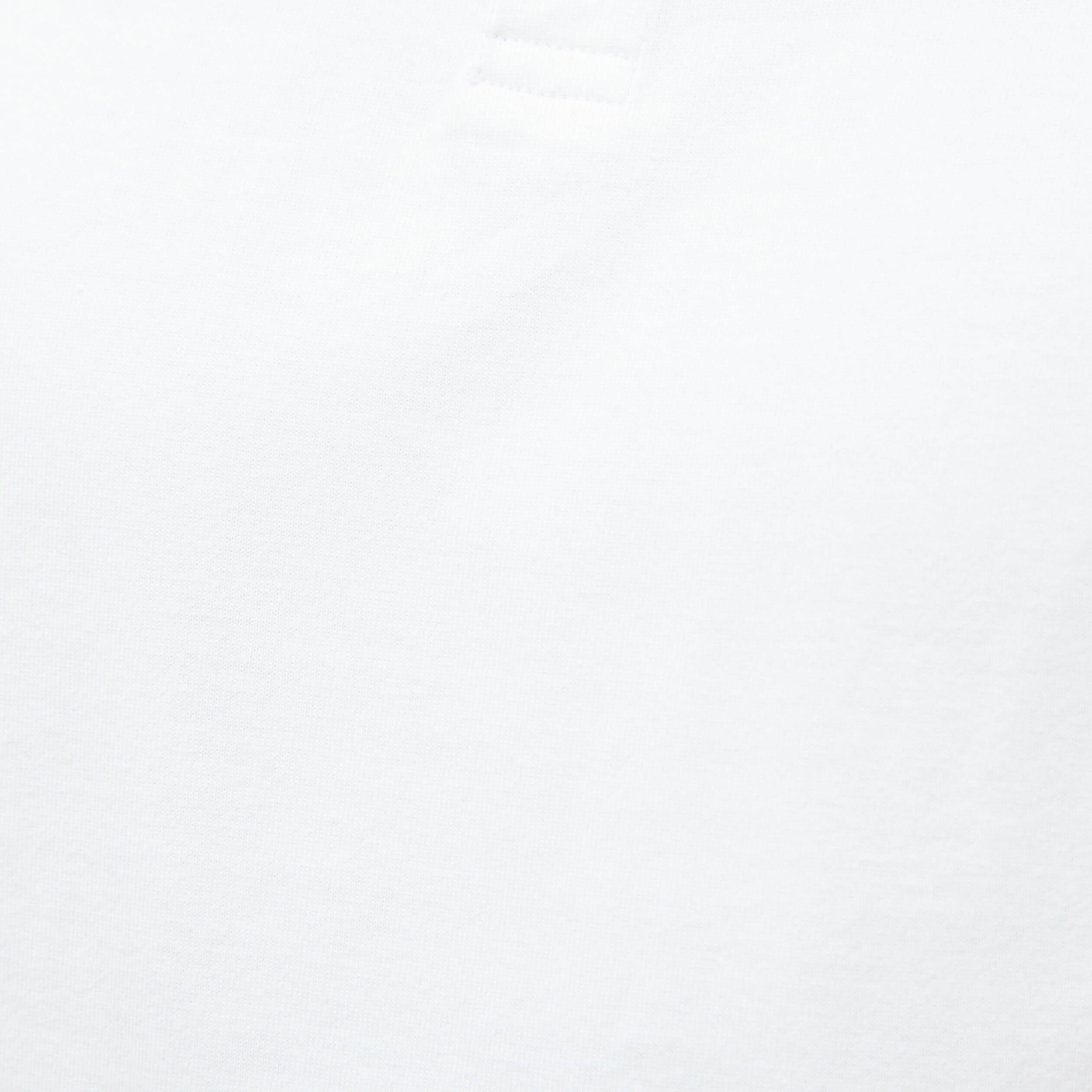 T-shirt col mao manches courtes en coton blanc homme