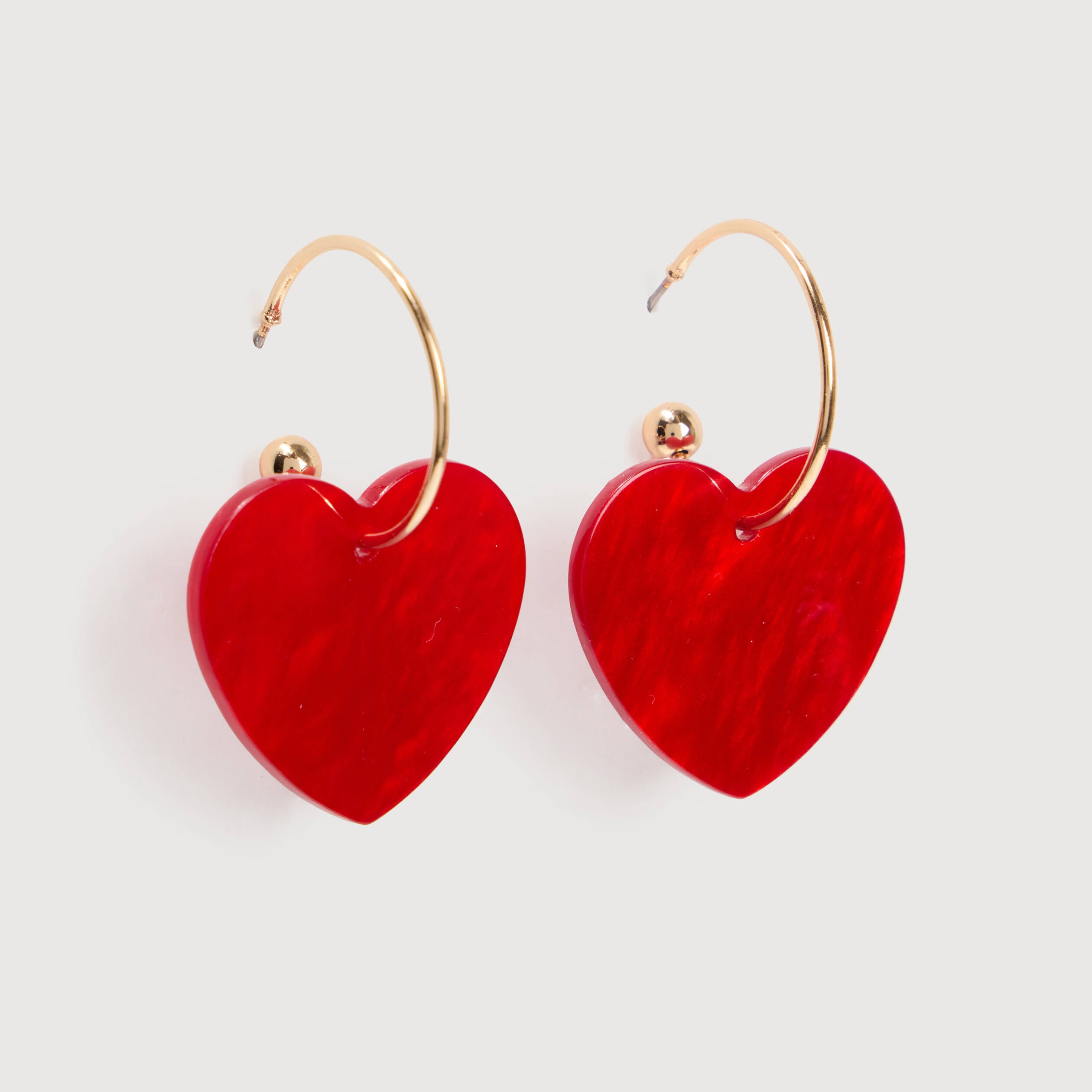 Boucles d'oreilles rouge femme