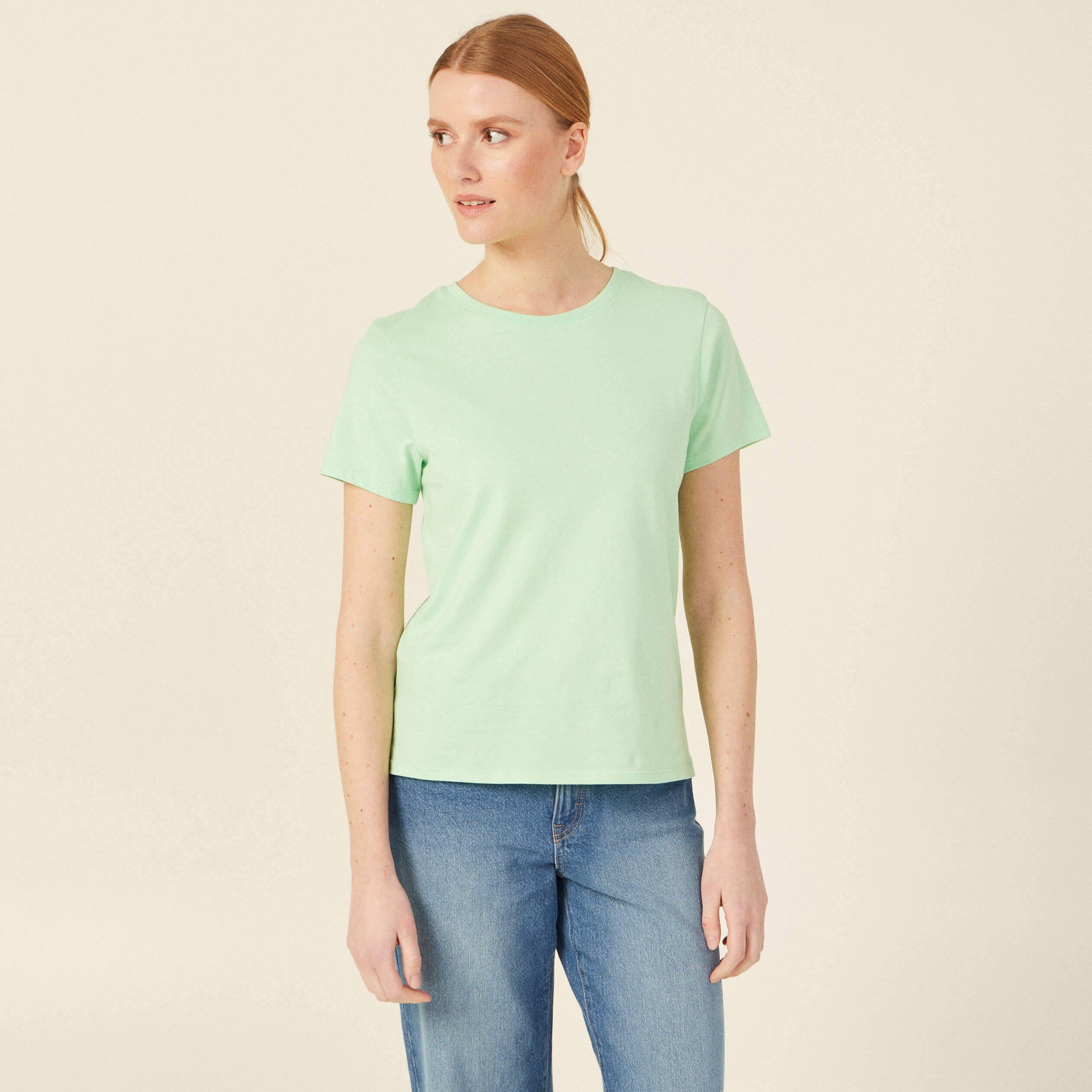 Tee shirt store vert fluo femme