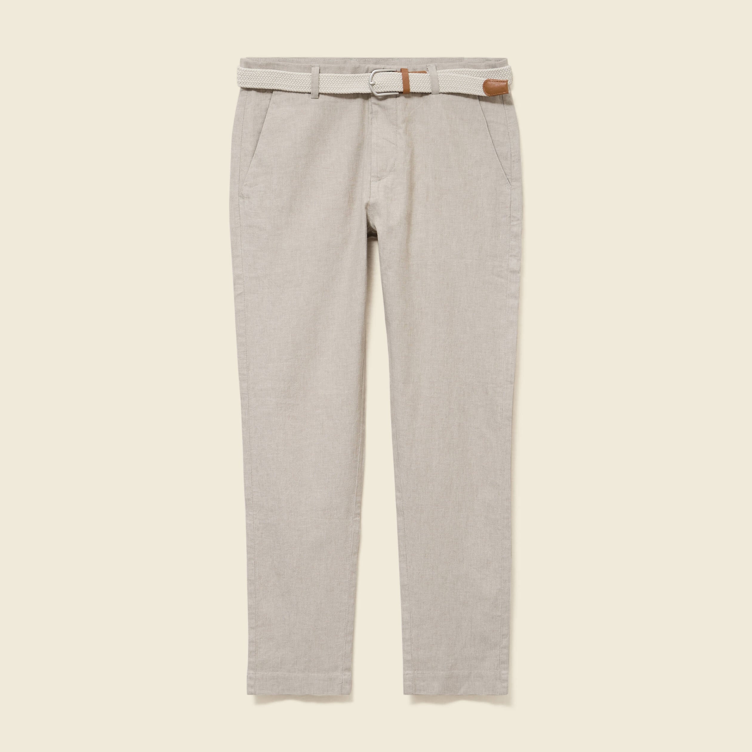 Chino coupe droite longueur 32 vert kaki homme