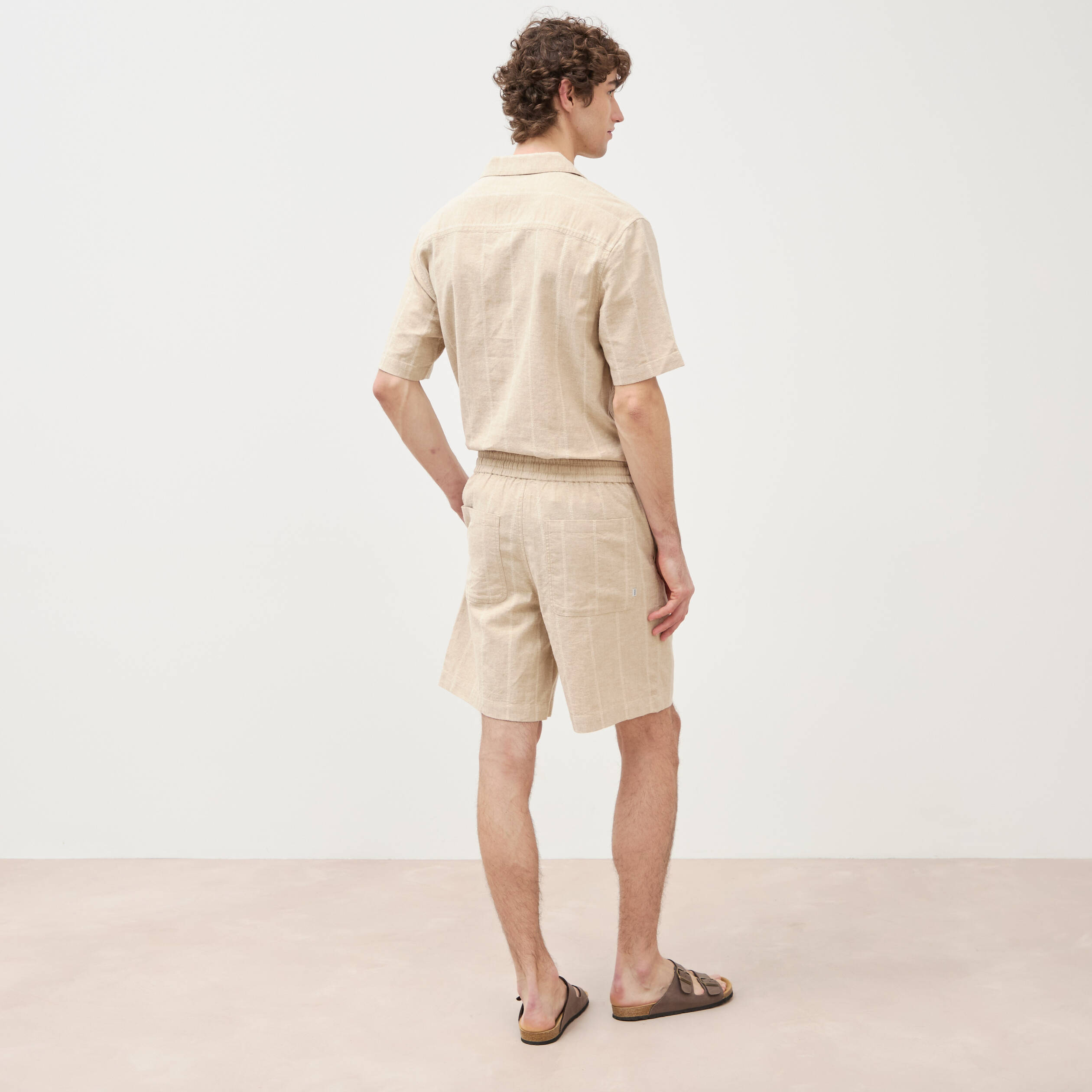 Bermuda vert clair homme