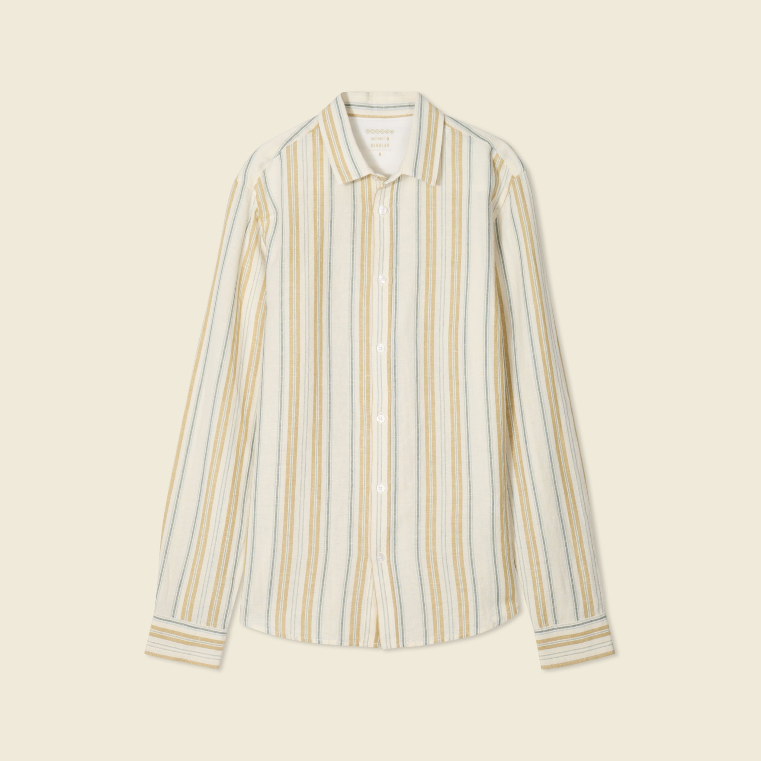 Chemise manches longues ecru homme
