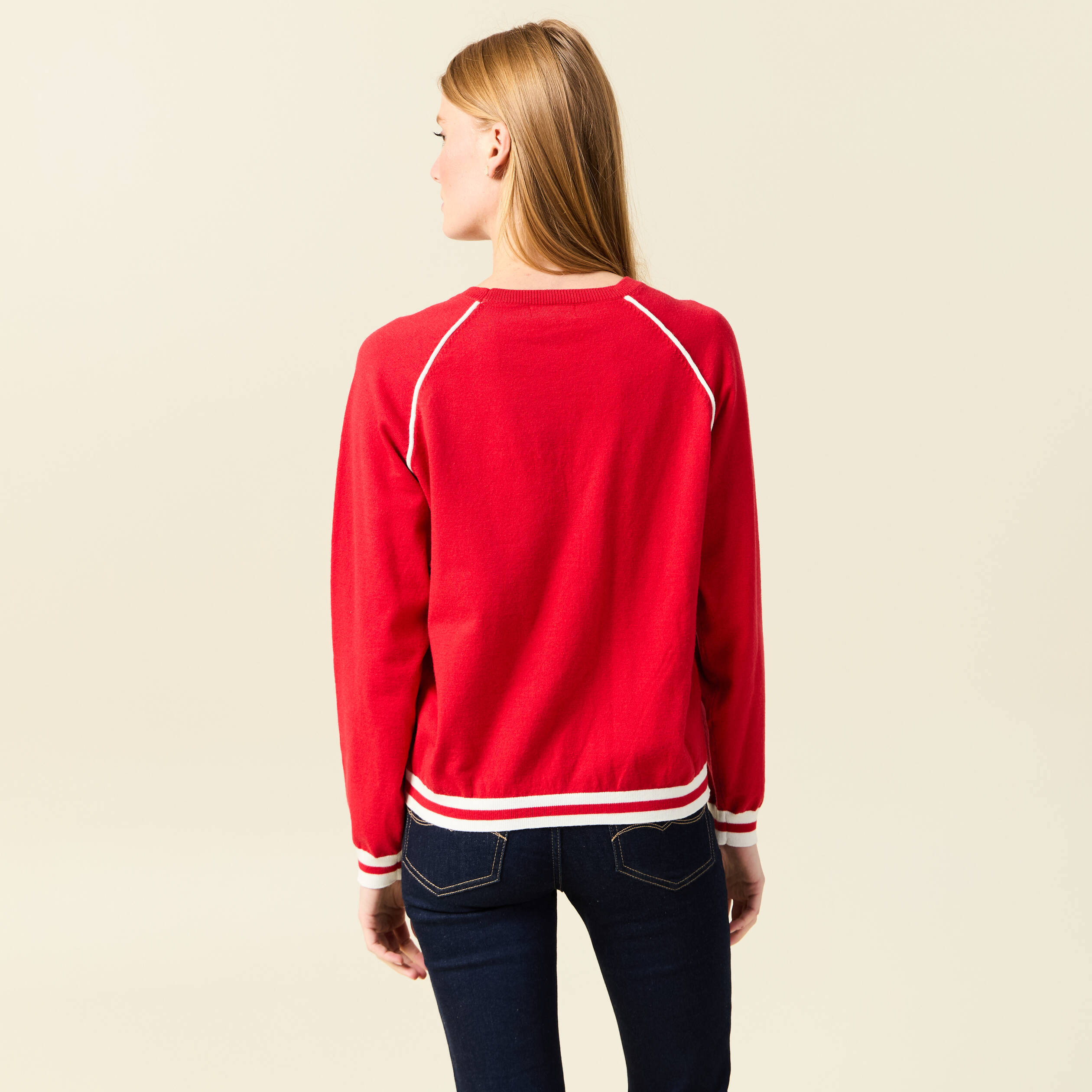 pull manches longues rouge femme Pull manches longues rouge femme