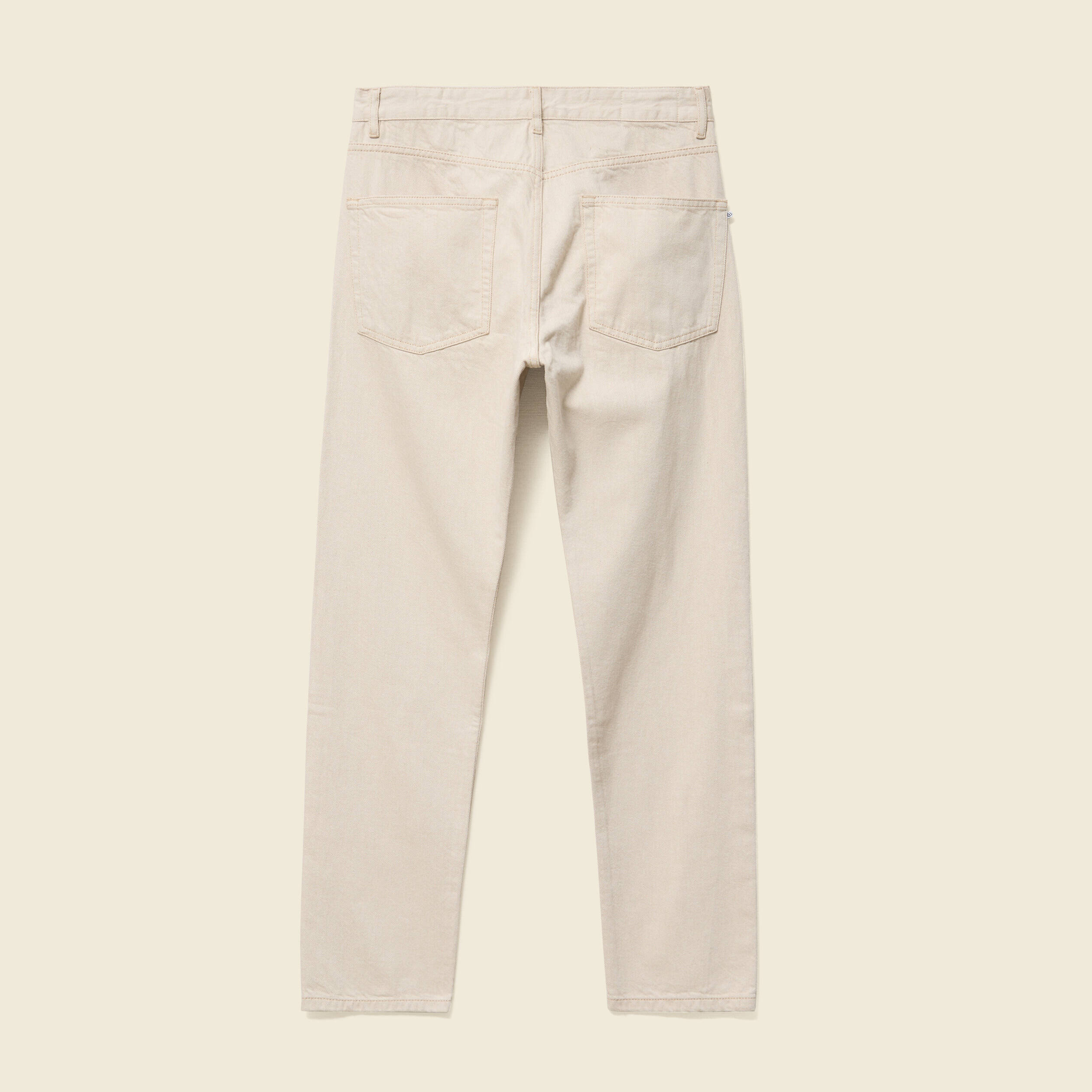 jeans straight longueur 32 en coton ecru homme Jeans straight longueur 32 en coton ecru homme