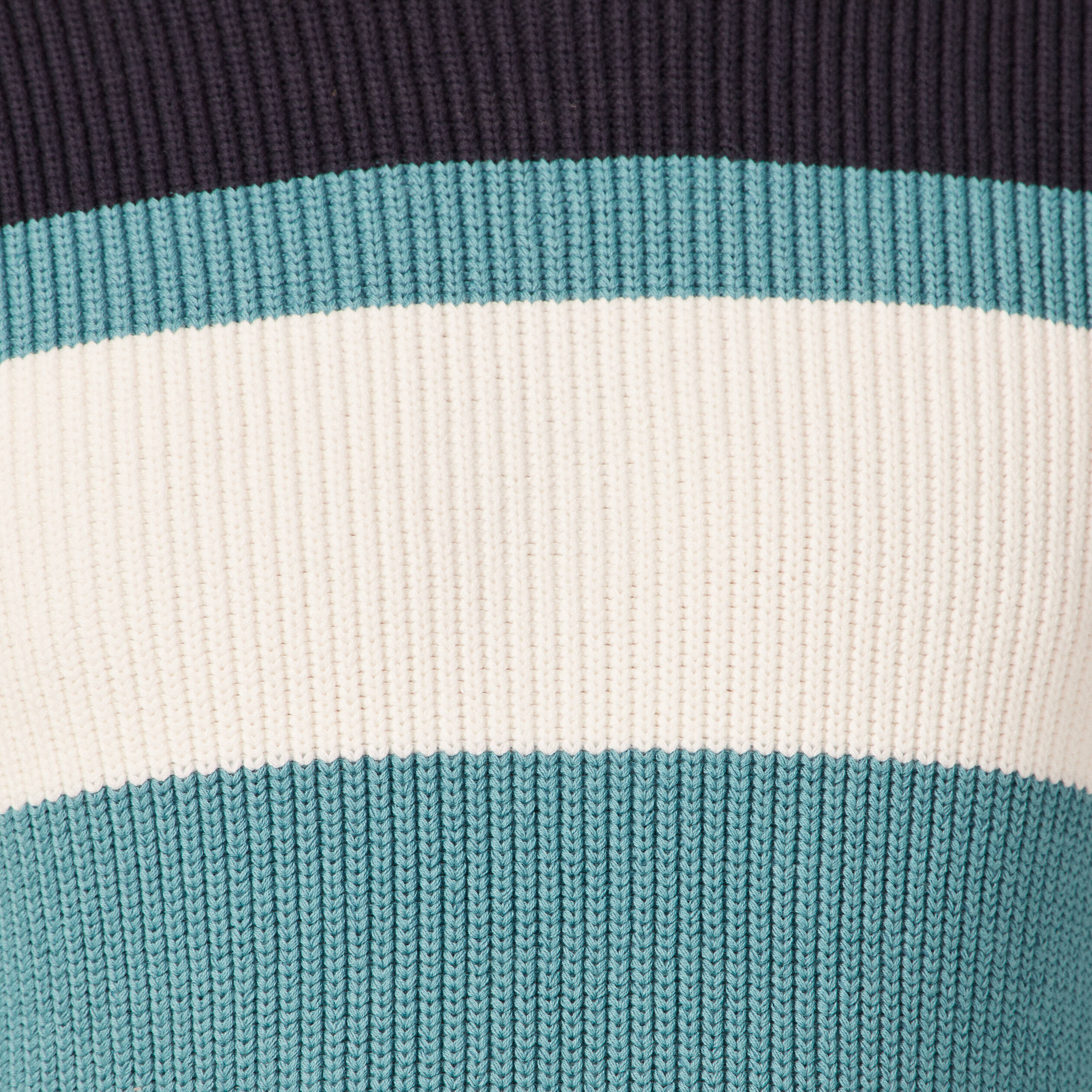 Pull fin col rond manches longues bleu p&eacute;trole homme