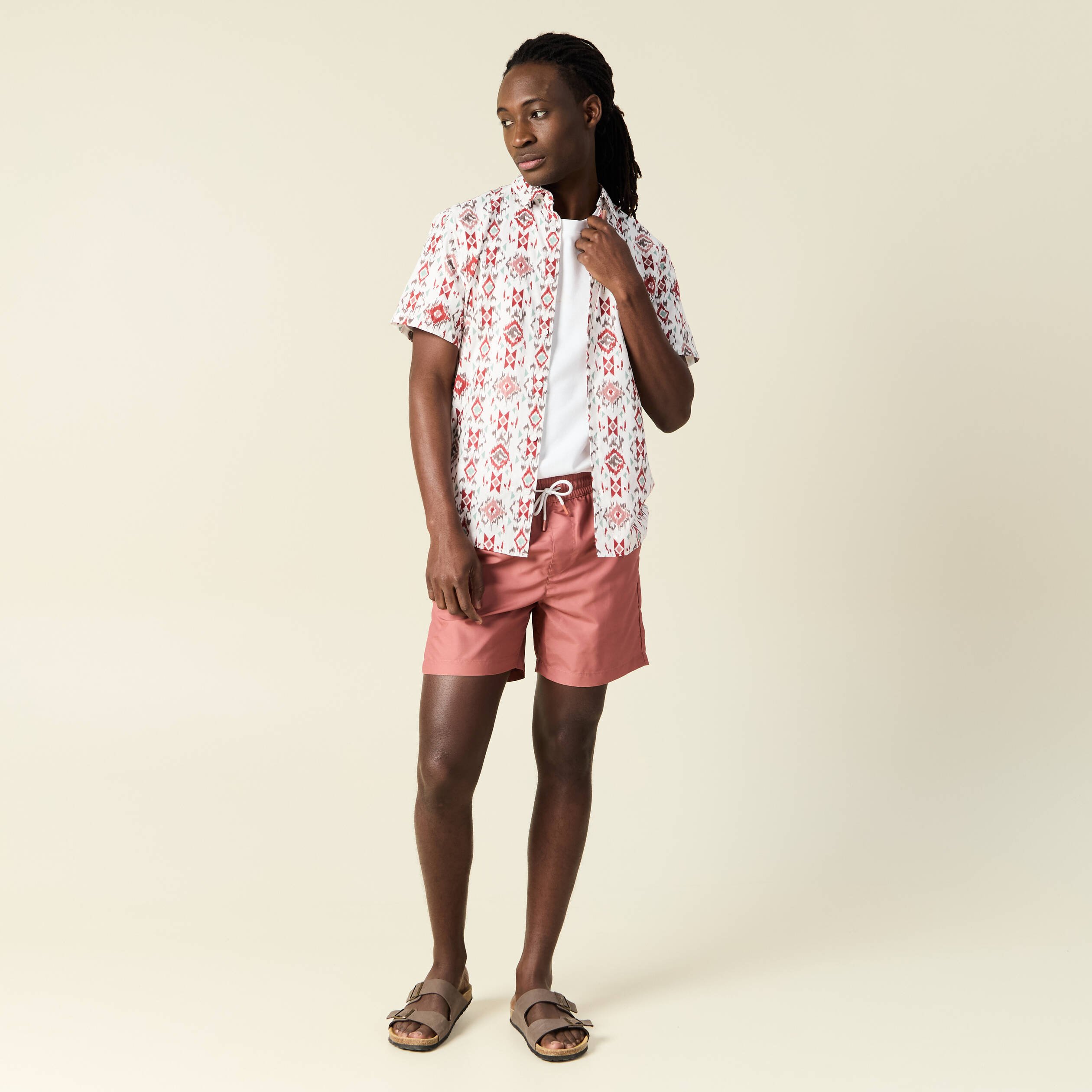 short de bain vieux rose homme Short de bain vieux rose homme