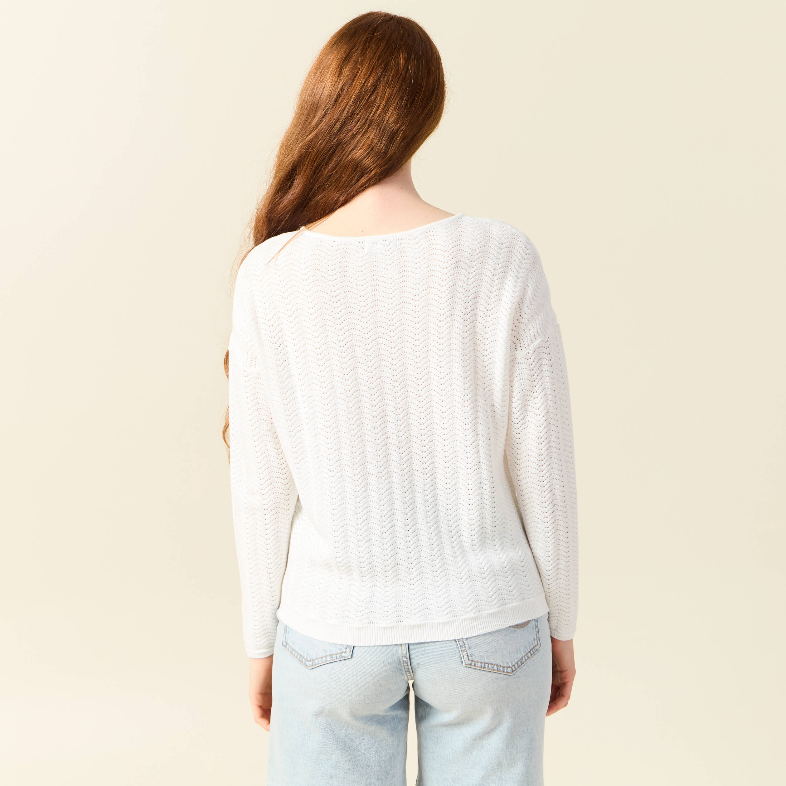 pull manches longues ecru femme Pull manches longues ecru femme