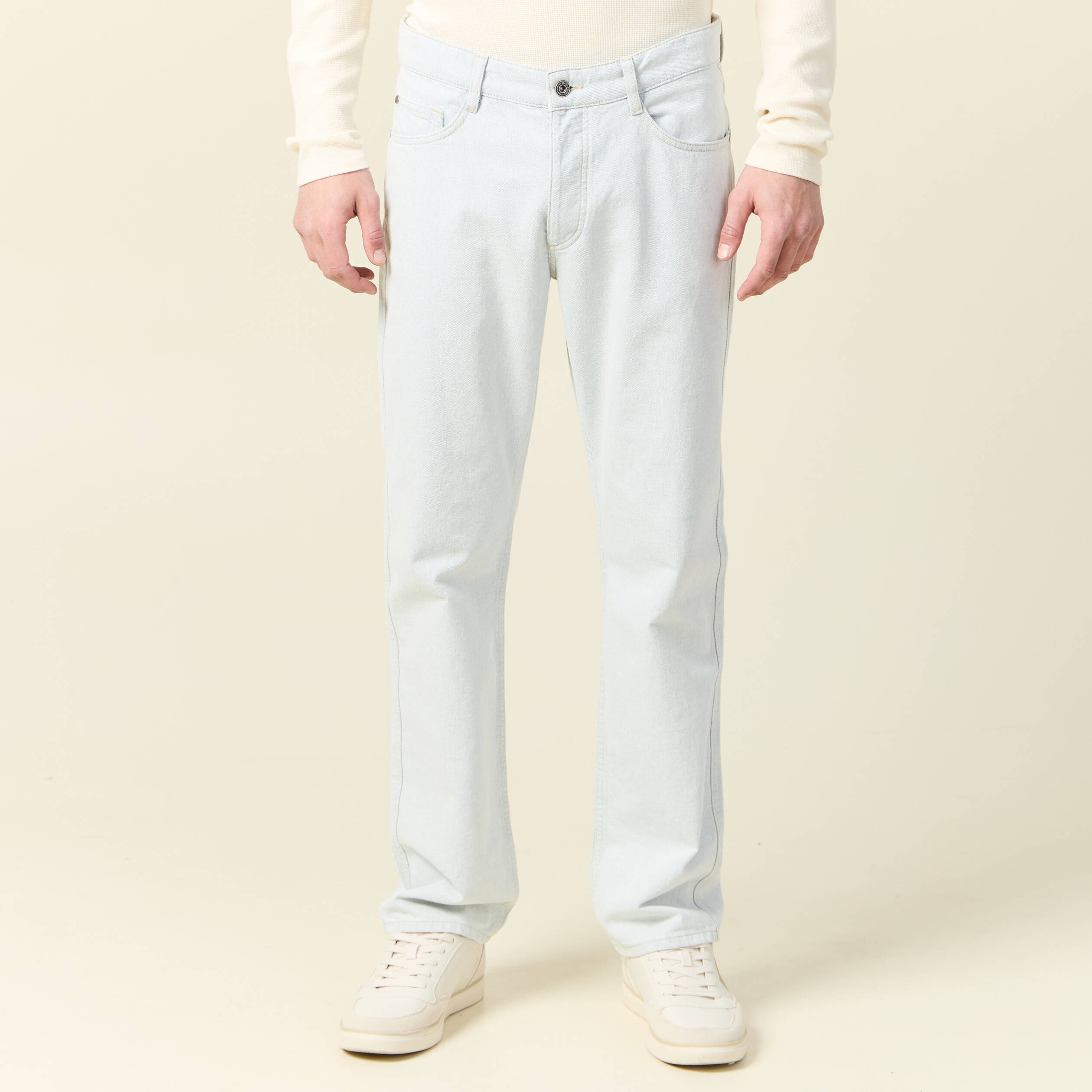 jeans regular 5 poches denim snow bleach homme Jeans regular 5 poches denim snow bleach homme