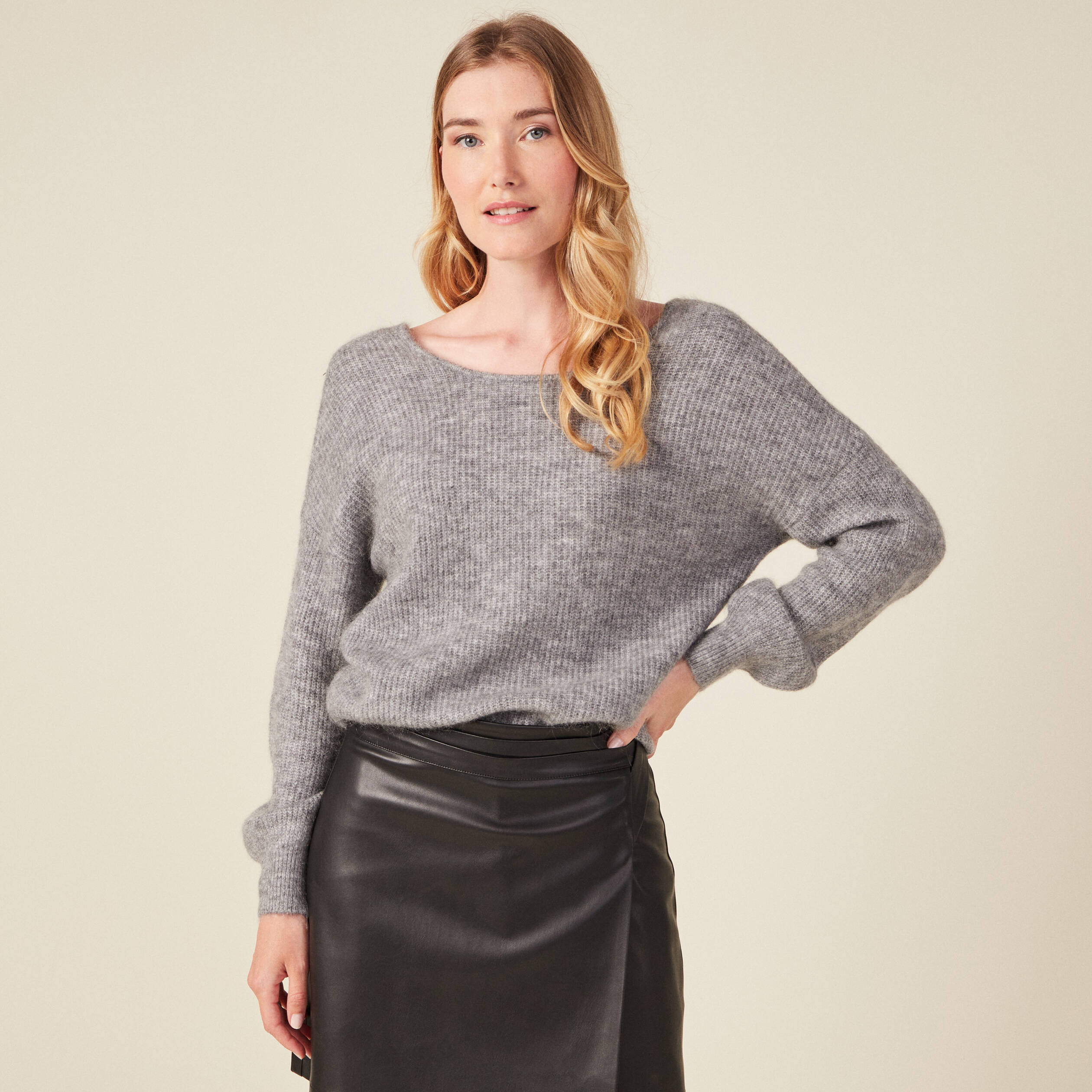 Pull bonobo femme gris online
