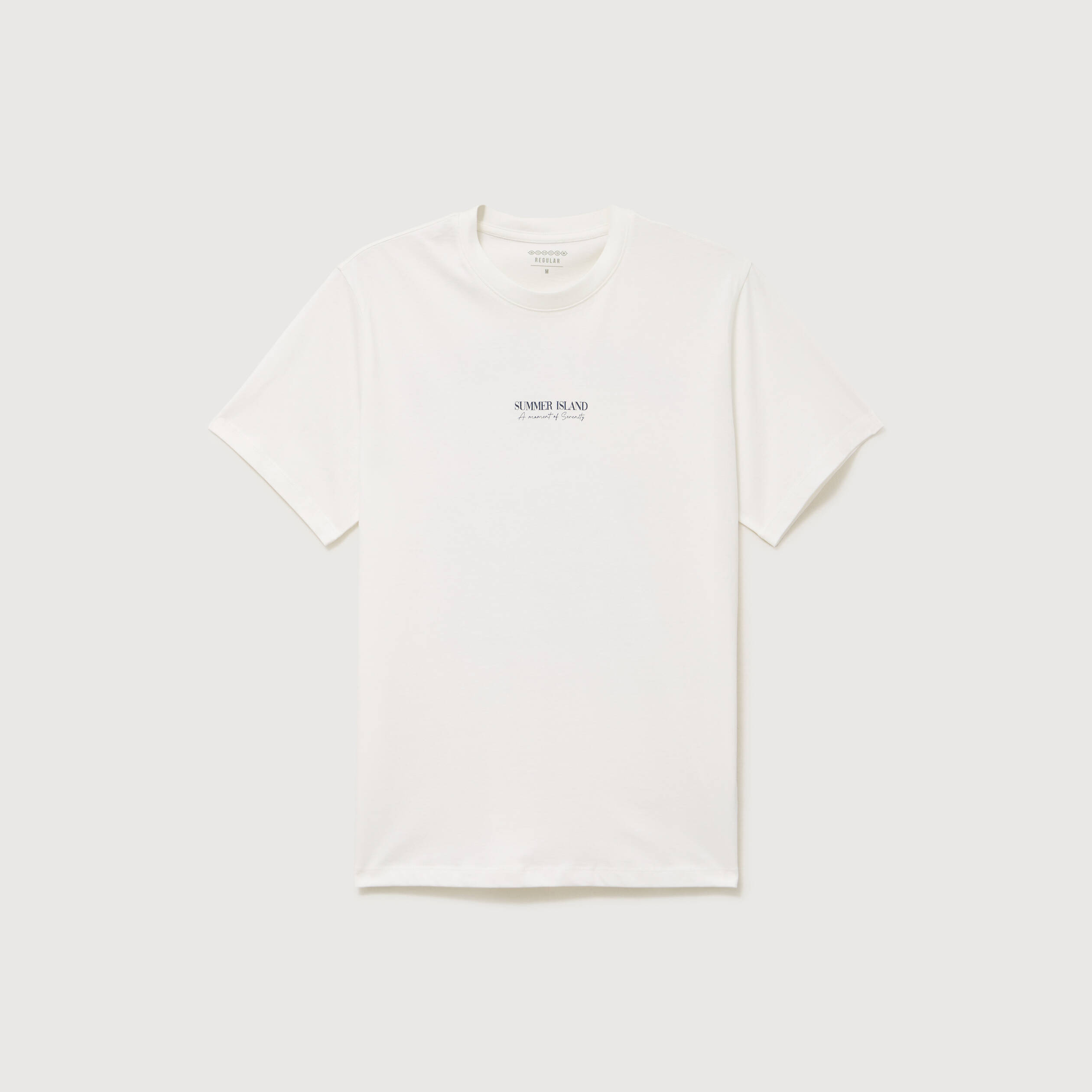 T-shirt en coton ecru homme