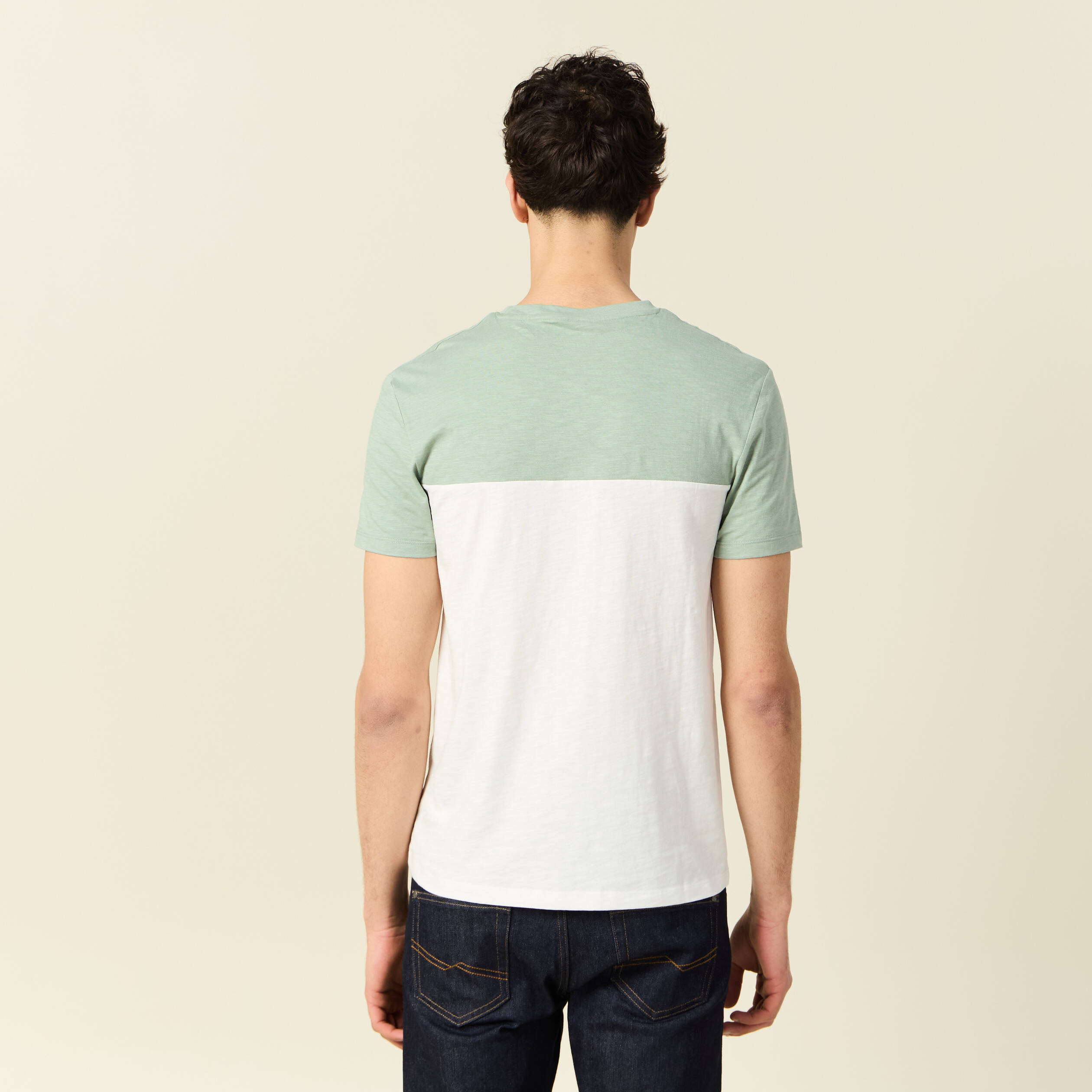 t shirt manches courtes vert olive homme T-shirt manches courtes vert olive homme