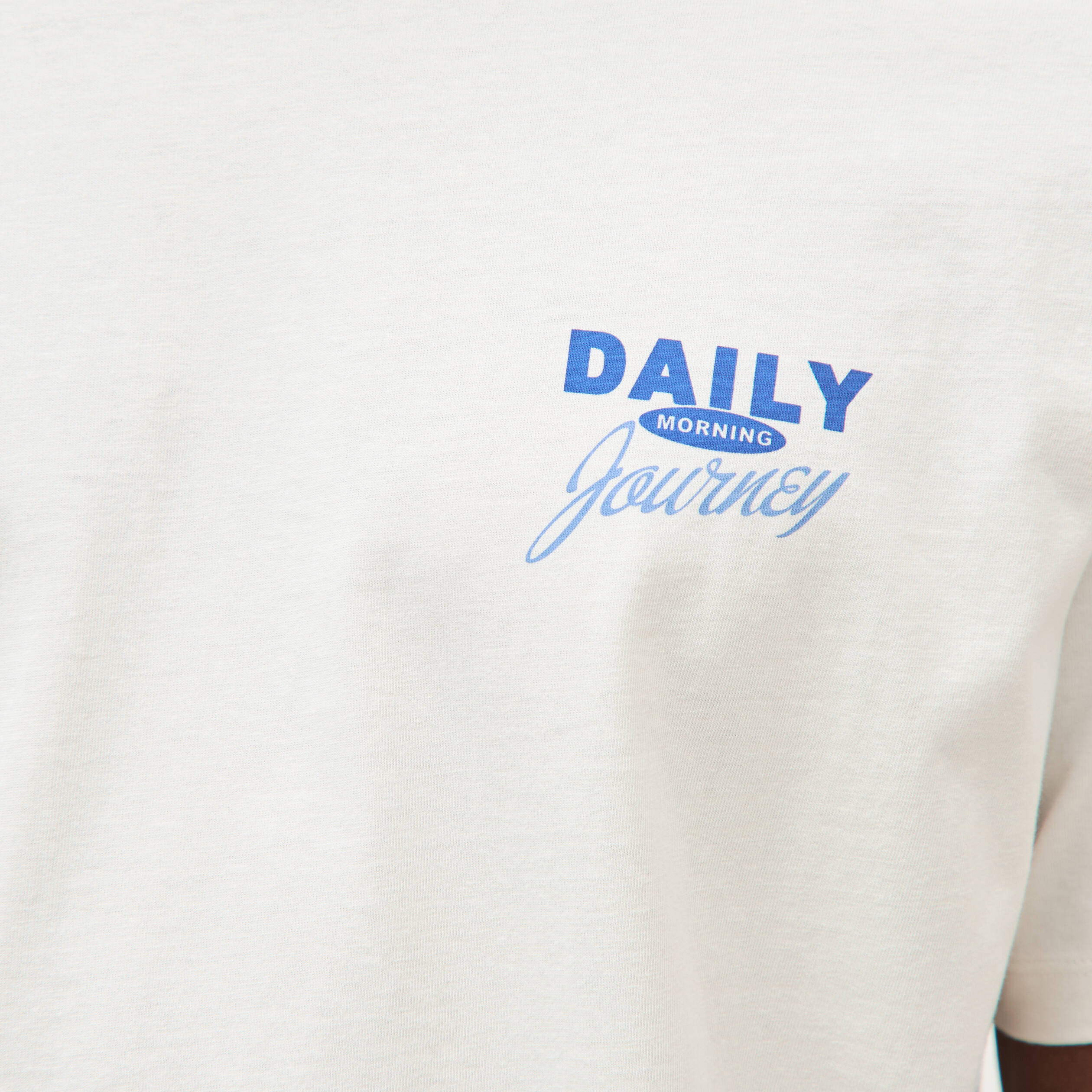 T-shirt en coton gris clair homme