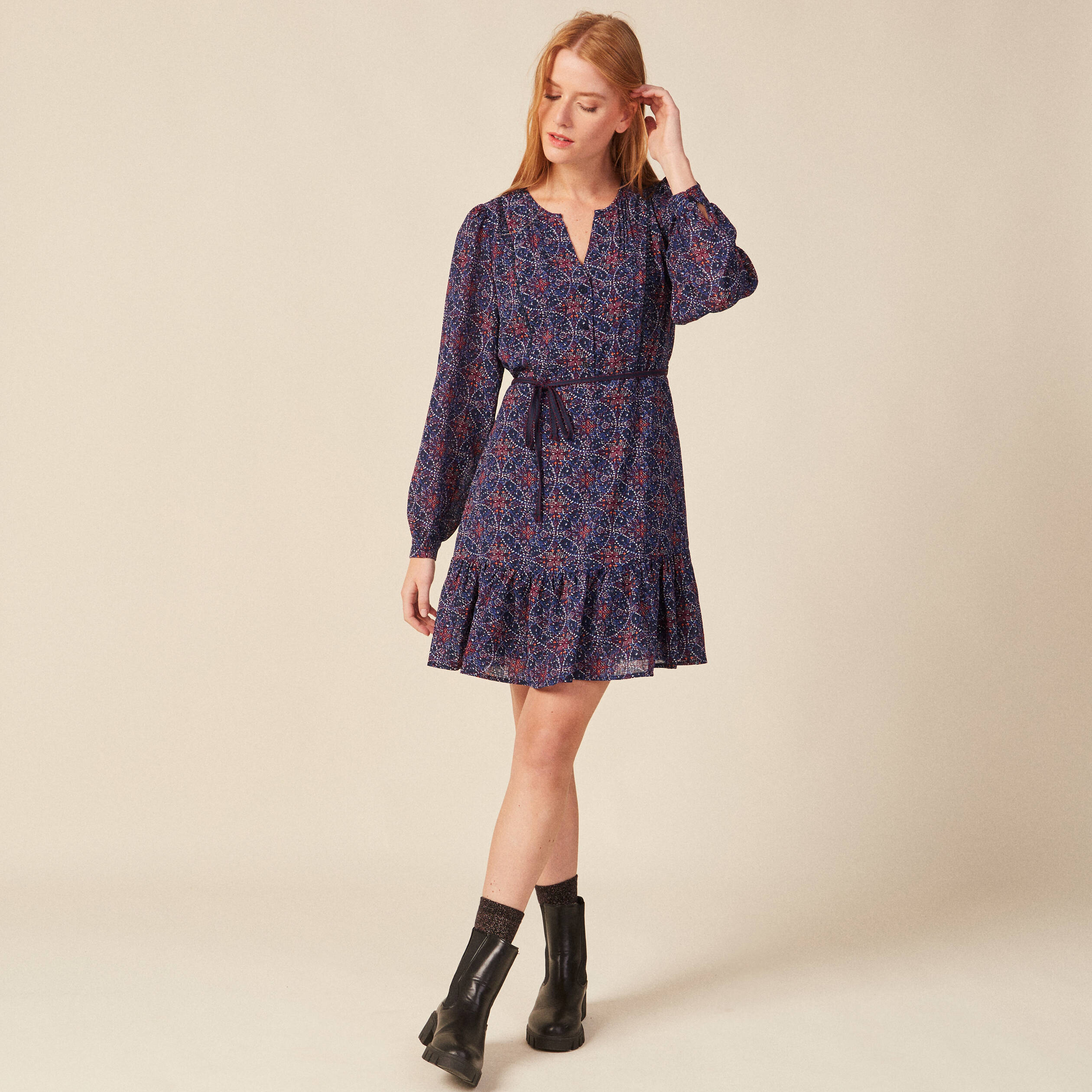 Bonobo robe bleu marine best sale