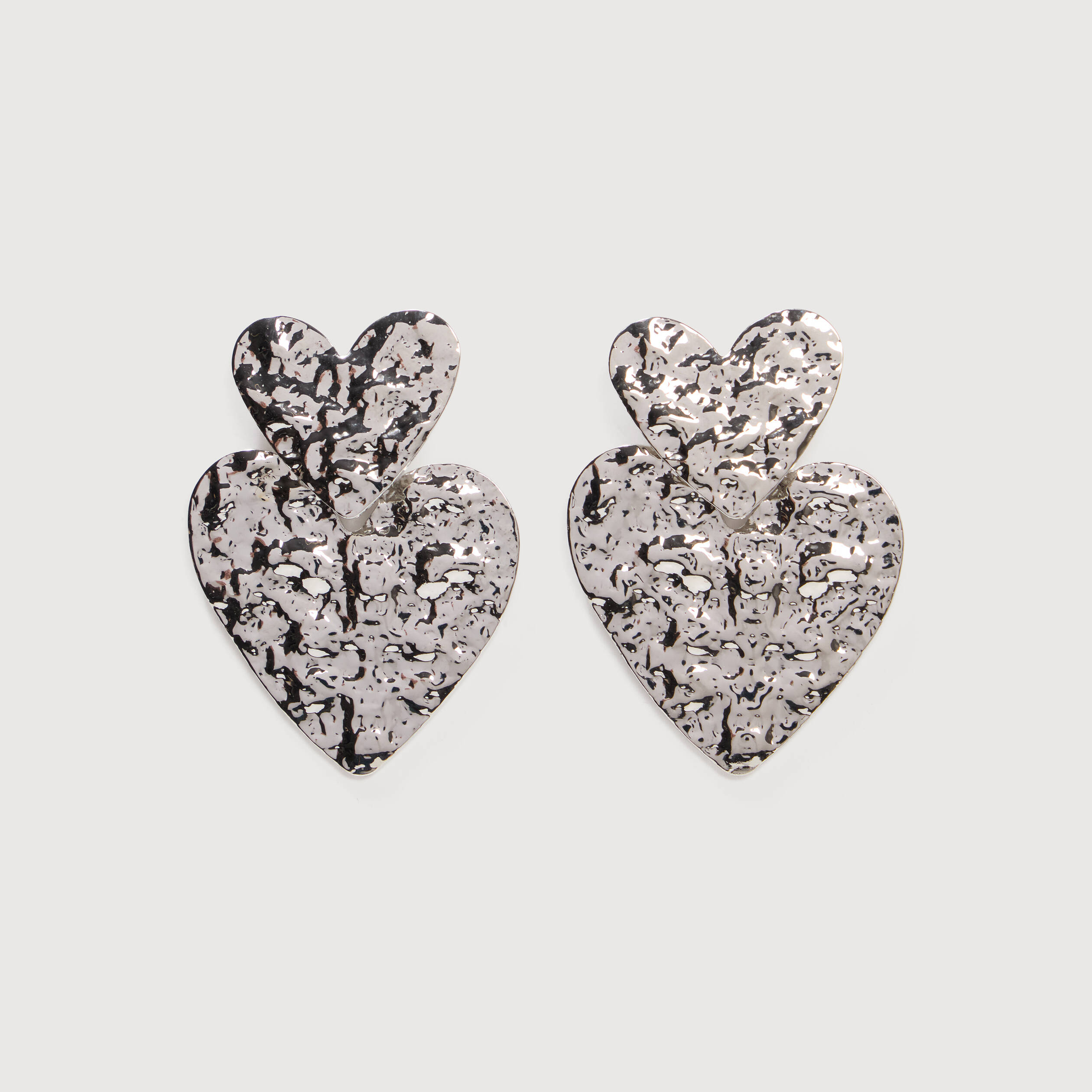 Boucles d'oreilles couleur argent femme