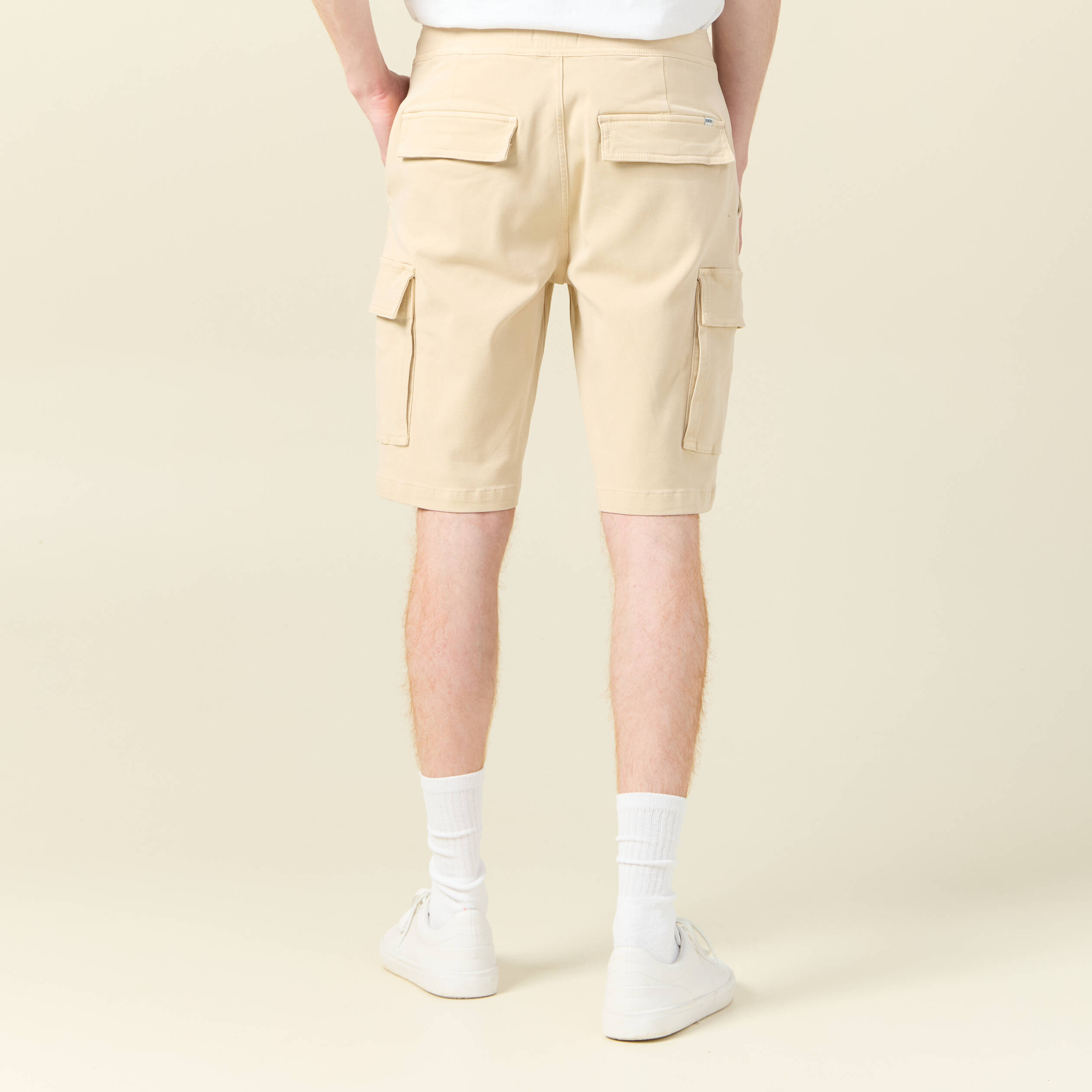 bermuda eco responsable beige homme Bermuda éco-responsable beige homme