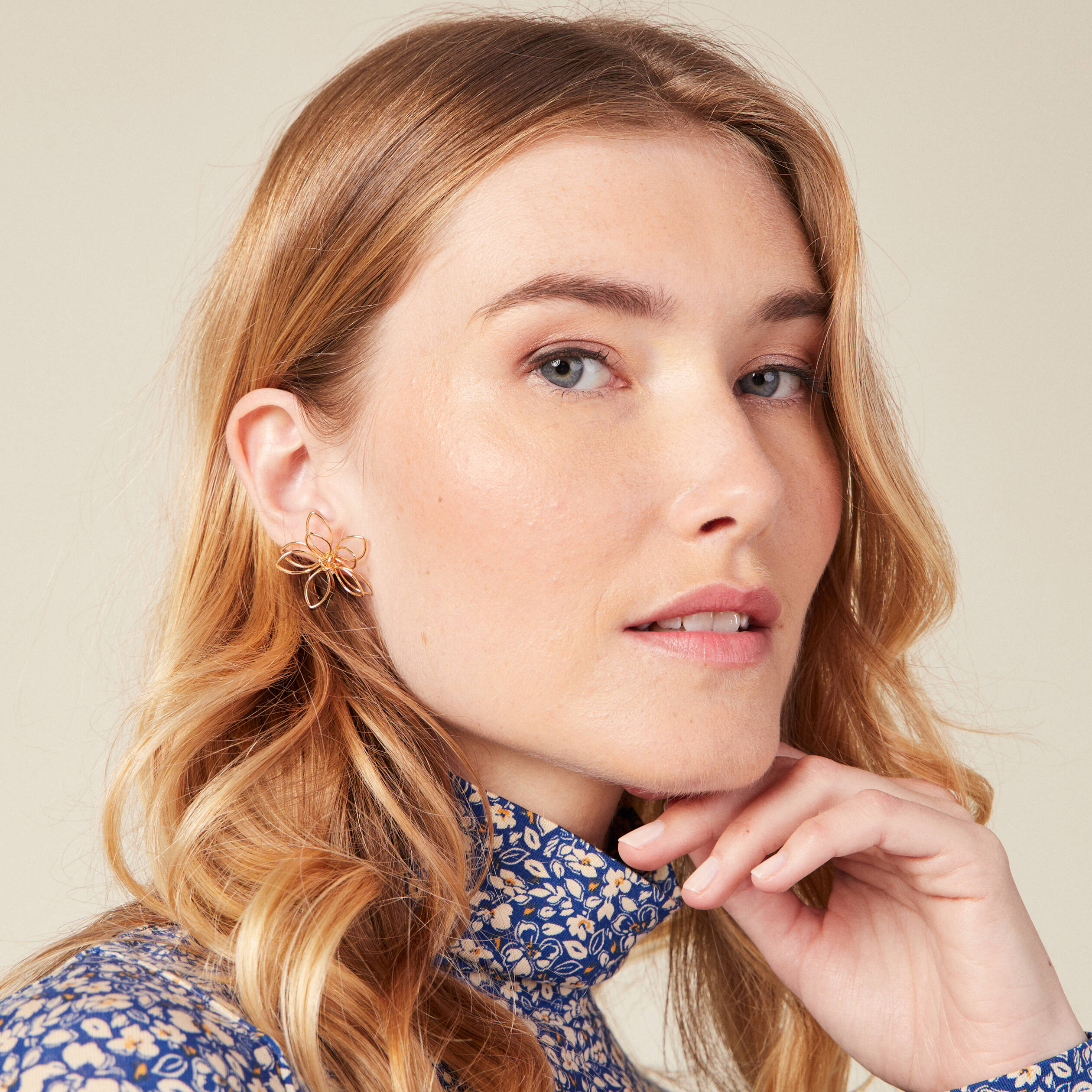 boucles doreilles clous couleur or femme Boucles d'oreilles clous couleur or femme