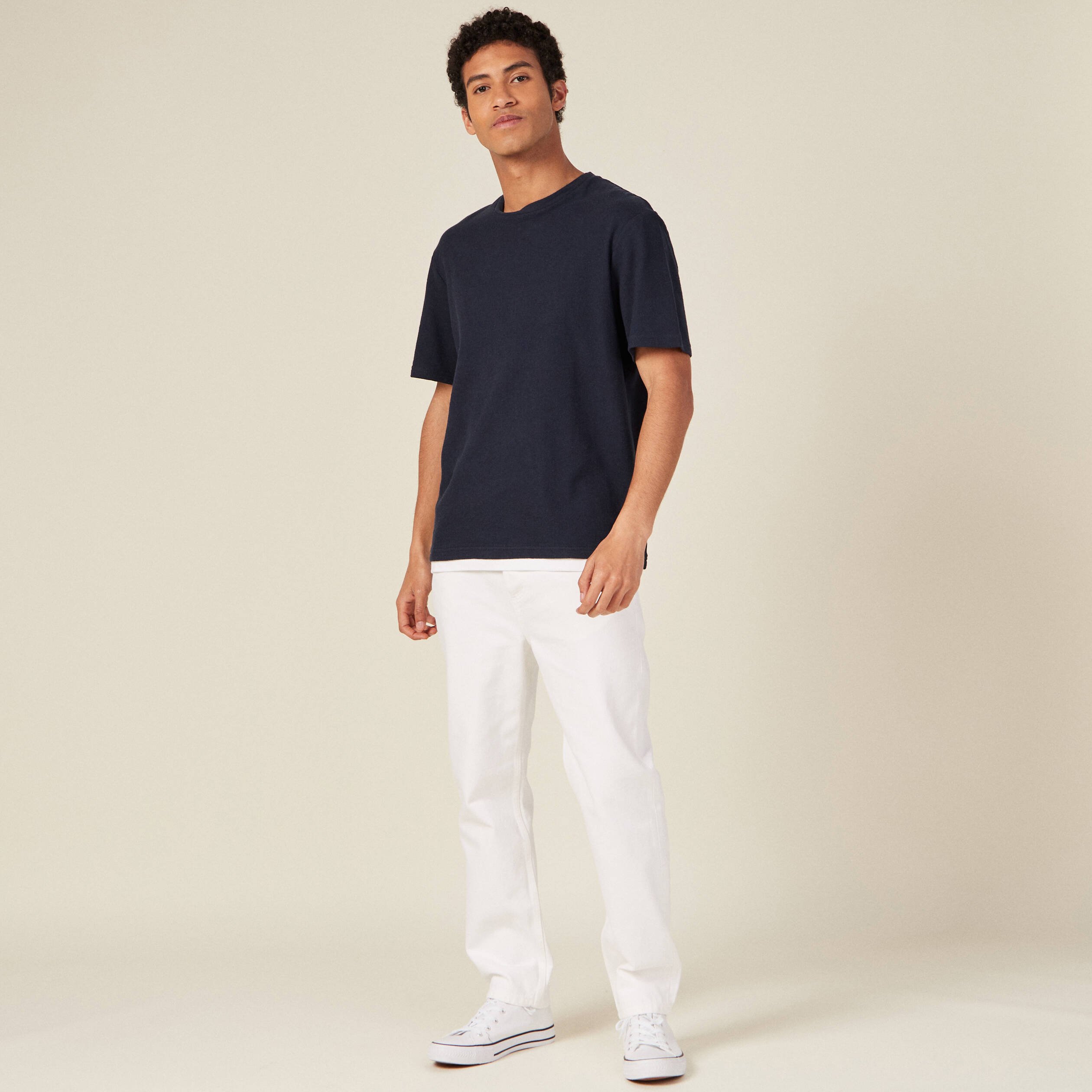 t shirt manches courtes bleu marine homme T-shirt manches courtes bleu marine homme